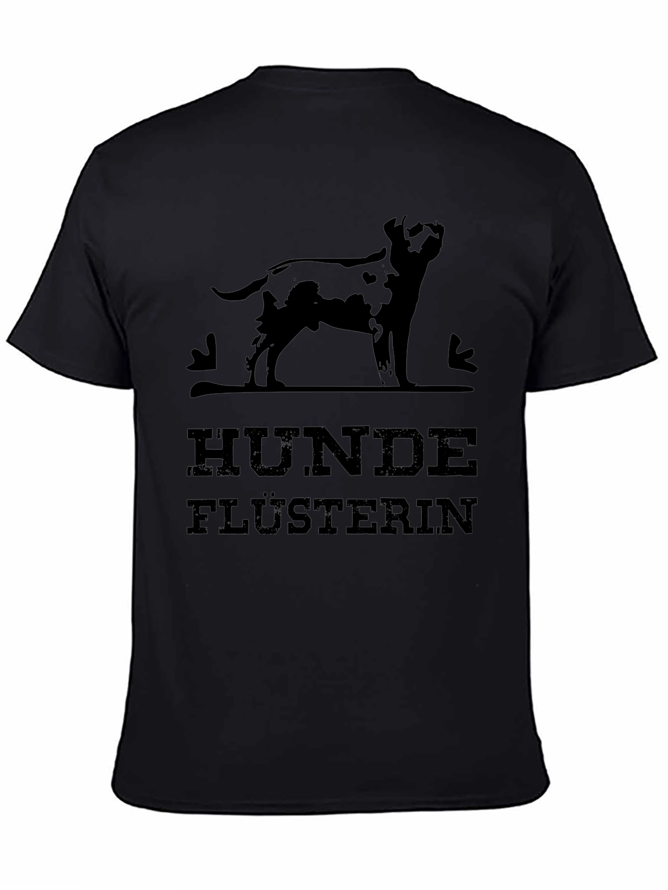 Hunde Flusterin Black Graphic T-Shirt - Dog Whisperer