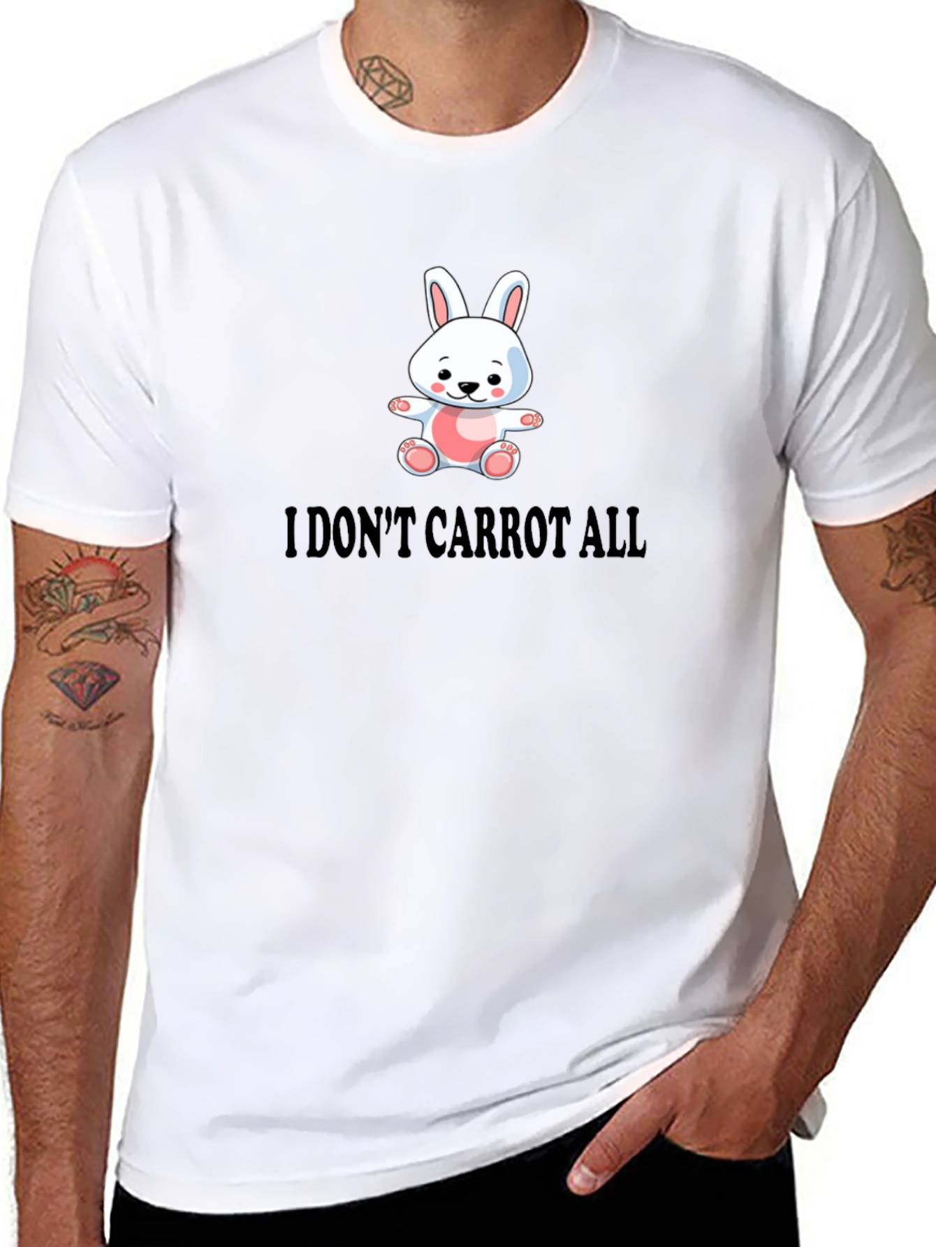 Funny I Dont Carrot All Bunny T-Shirt