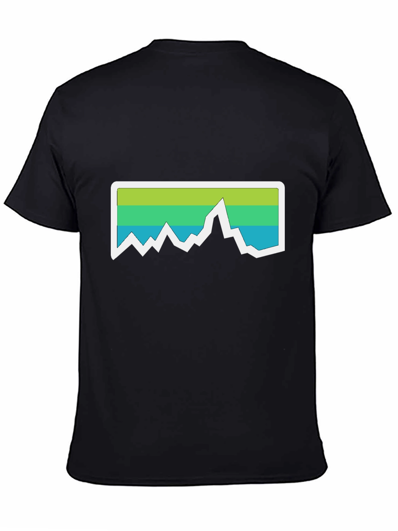 Mountain Graphic Tee - Black Casual T-Shirt