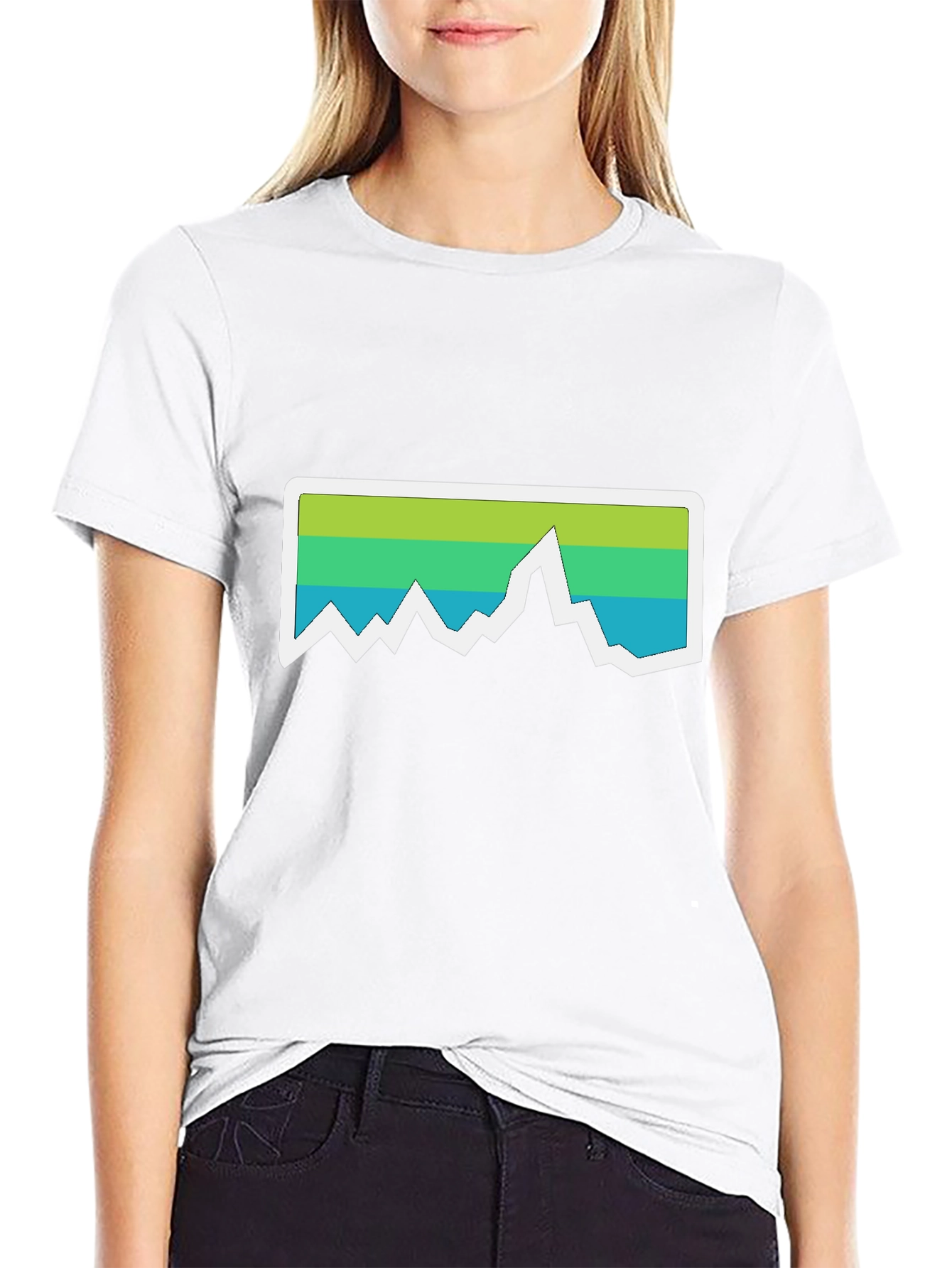 Mountain Graphic Tee - Black Casual T-Shirt