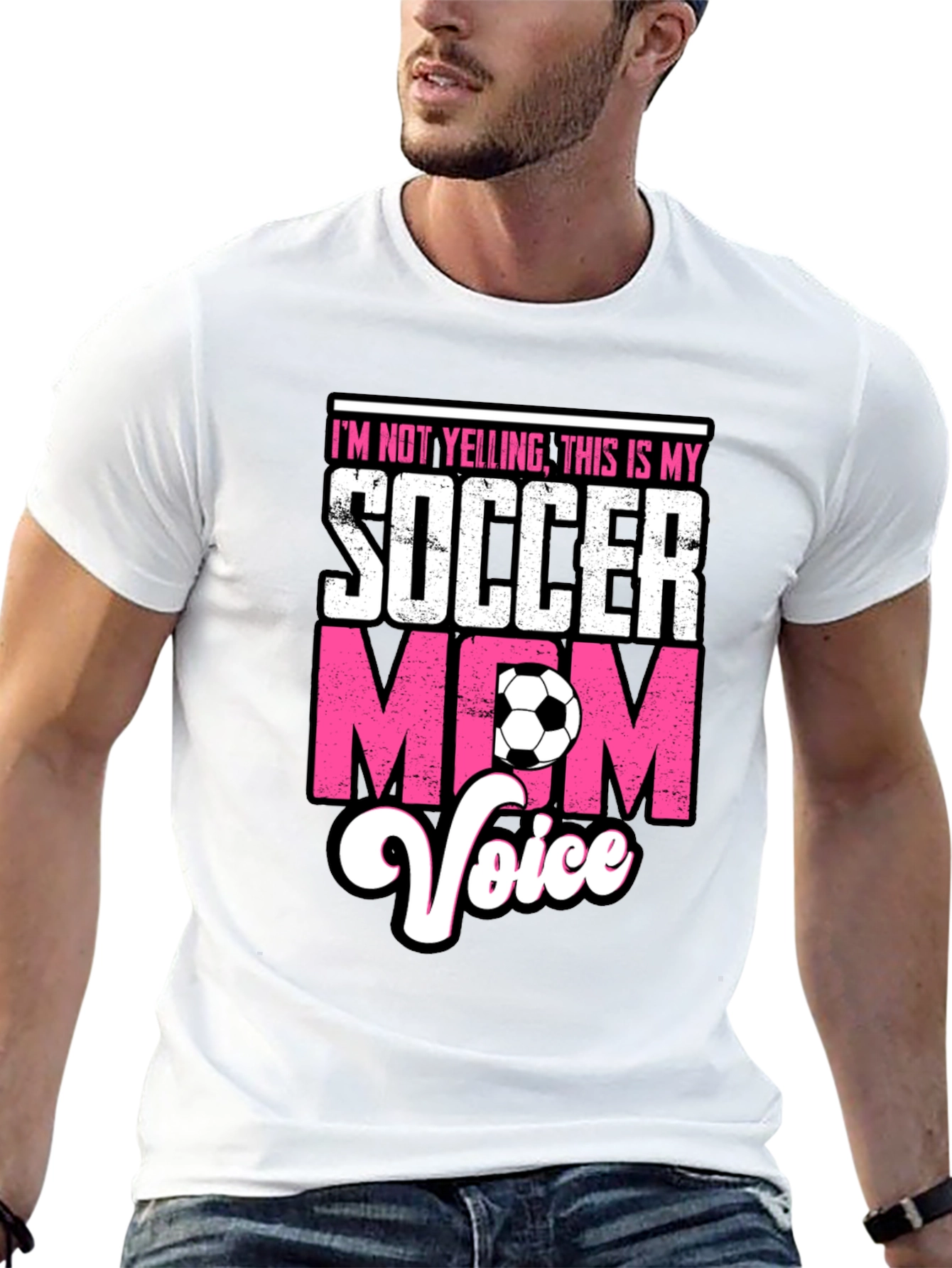 Soccer Mom Voice T-Shirt - Novelty Graphic Tee