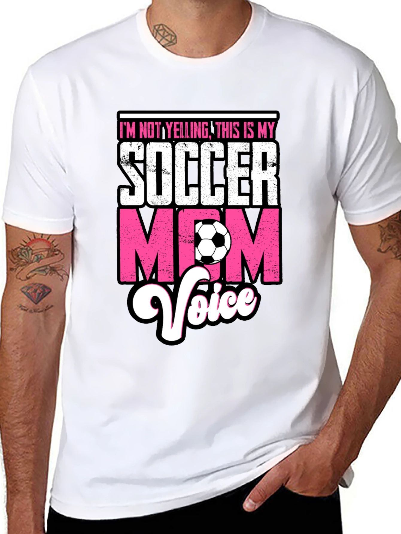 Soccer Mom Voice T-Shirt - Novelty Graphic Tee
