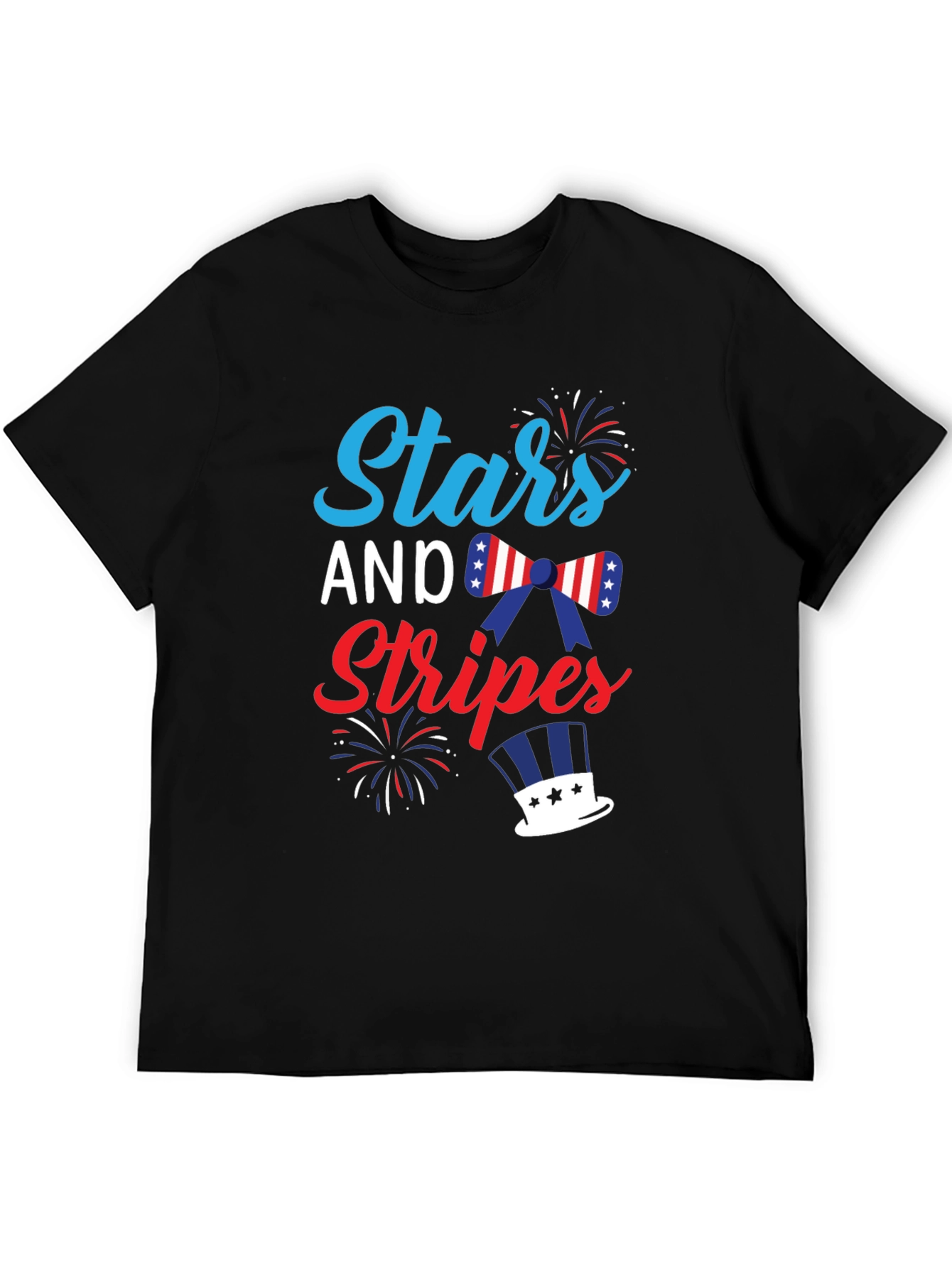 Stars and Stripes Patriotic Graphic T-Shirt