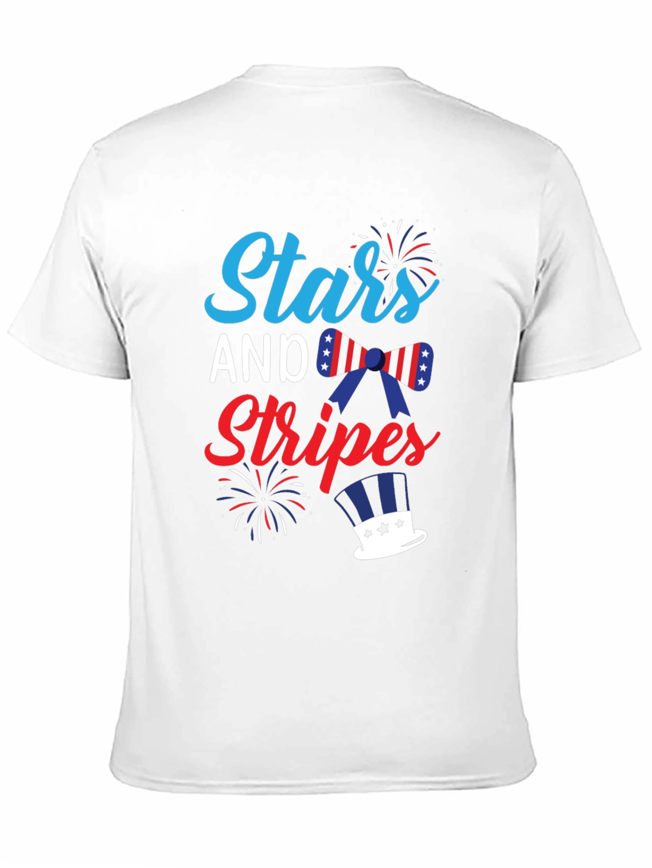 Stars and Stripes Patriotic Graphic T-Shirt