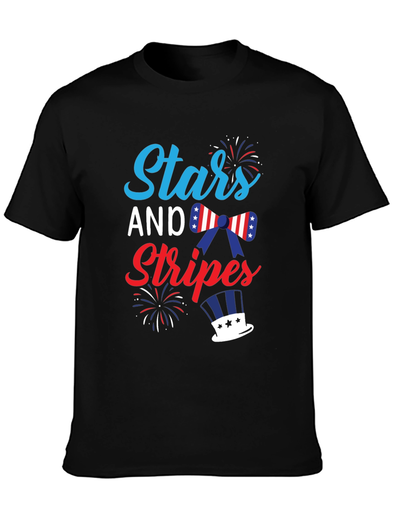 Stars and Stripes Patriotic Graphic T-Shirt