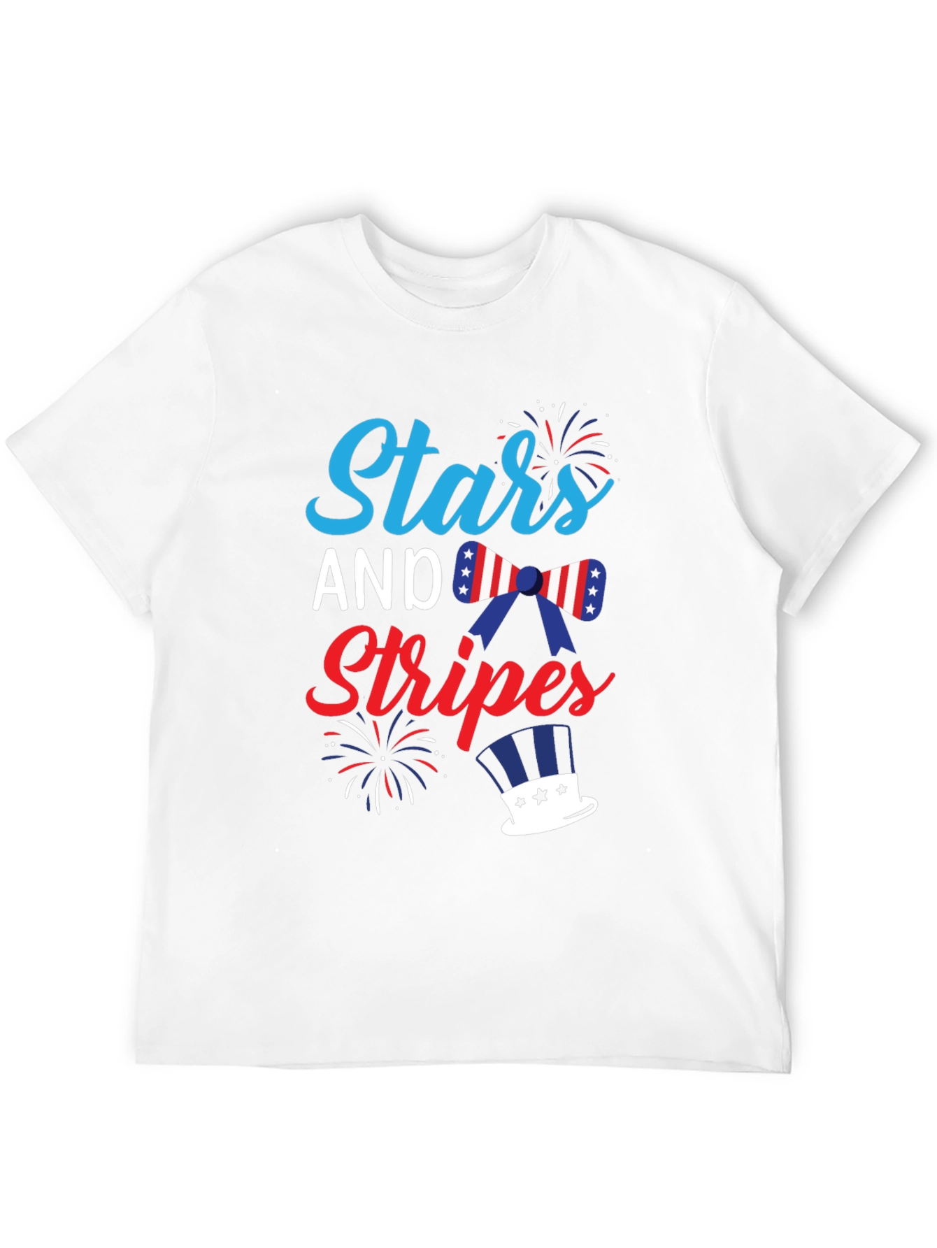 Stars and Stripes Patriotic Graphic T-Shirt