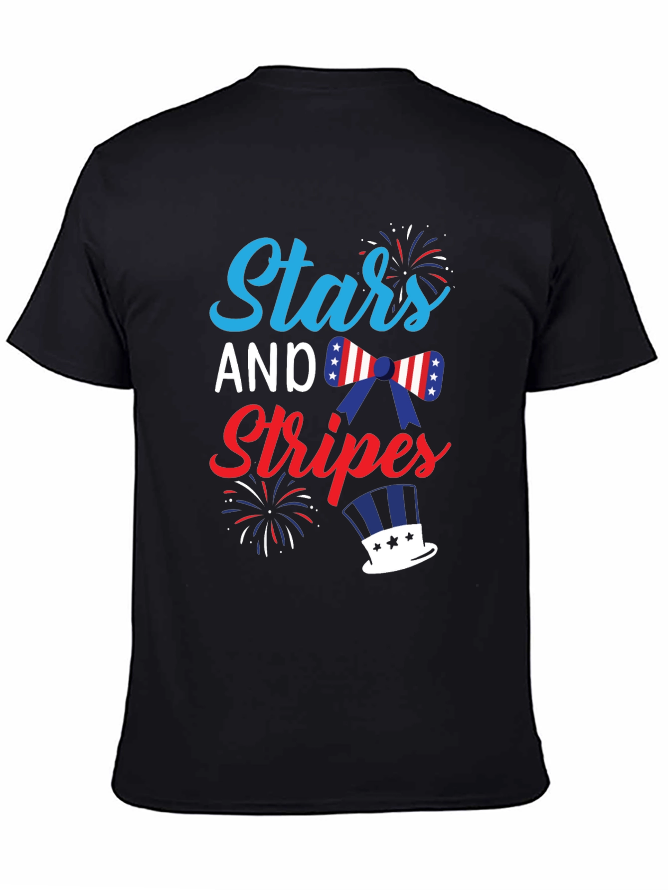Stars and Stripes Patriotic Graphic T-Shirt