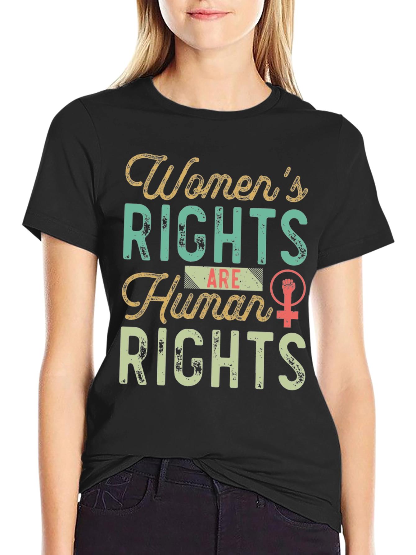 Womens Rights Are Human Rights Graphic Tee