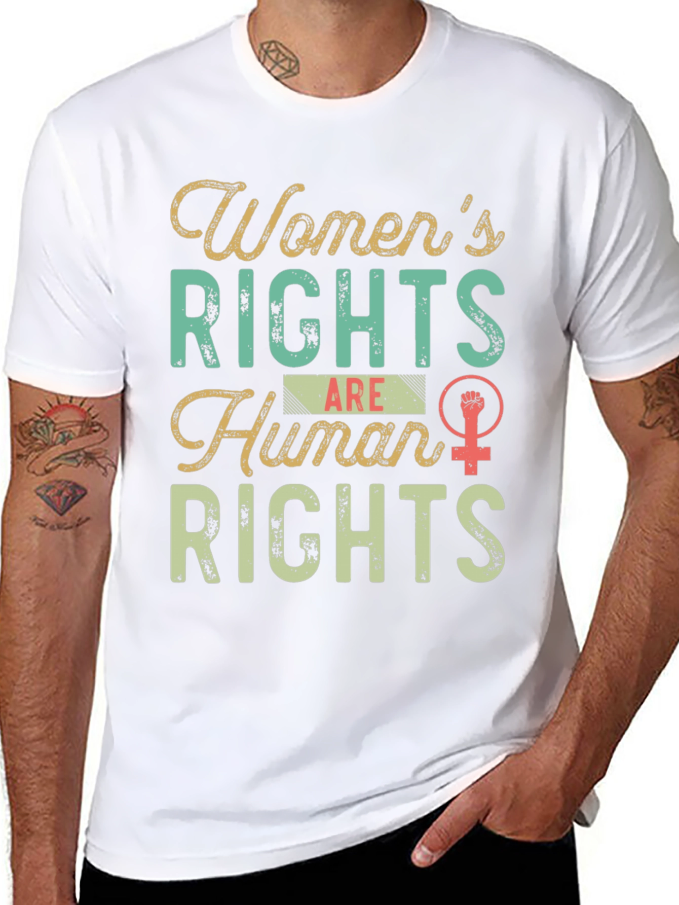 Womens Rights Are Human Rights Graphic Tee