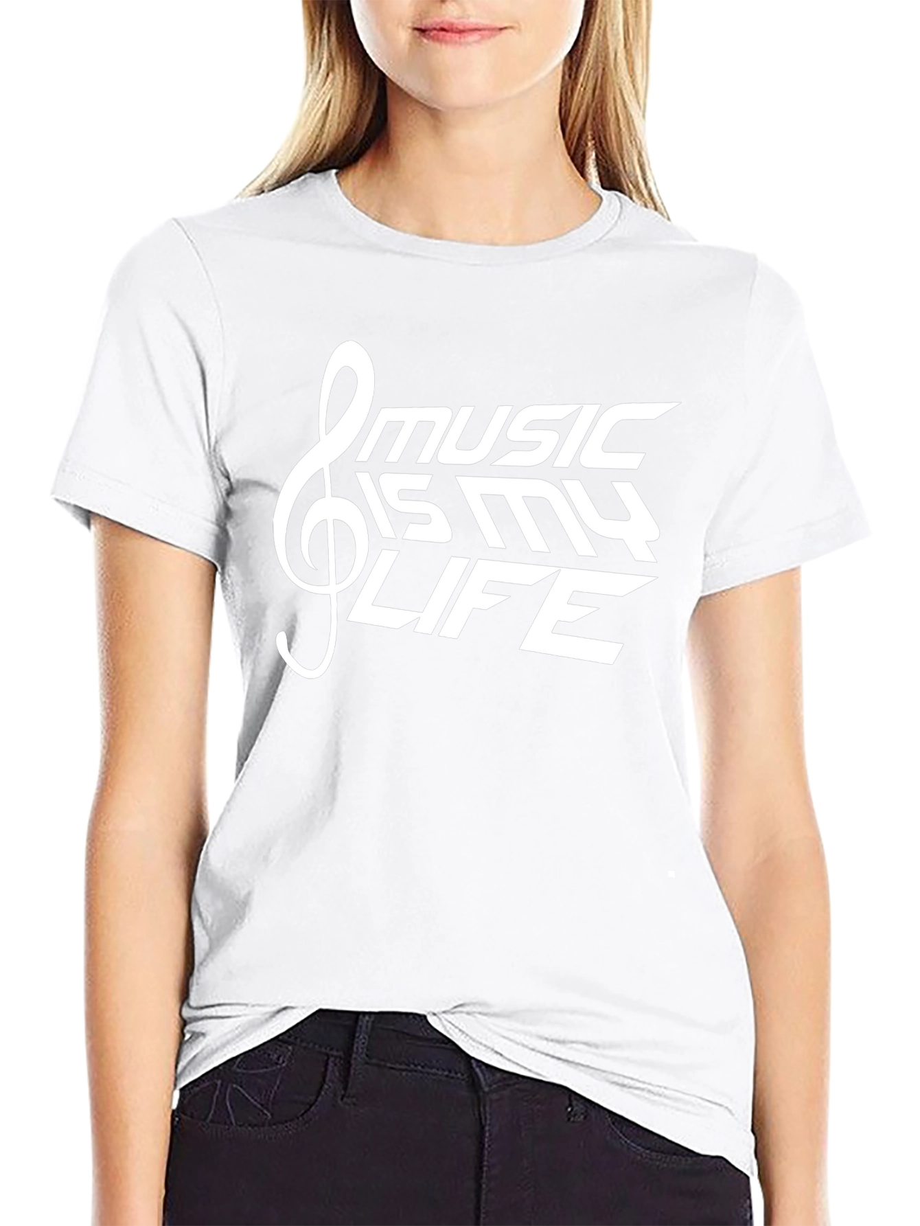 Music is My Life Black T-Shirt