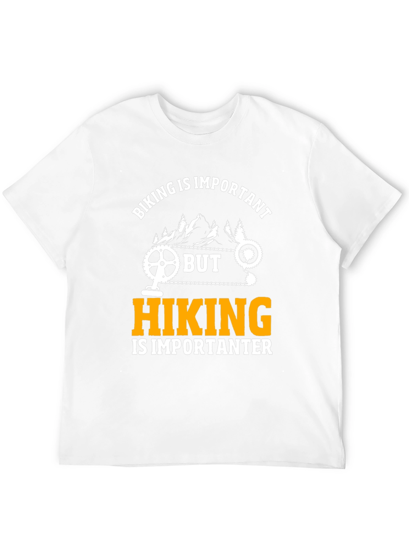 Funny Biking and Hiking Graphic T-Shirt