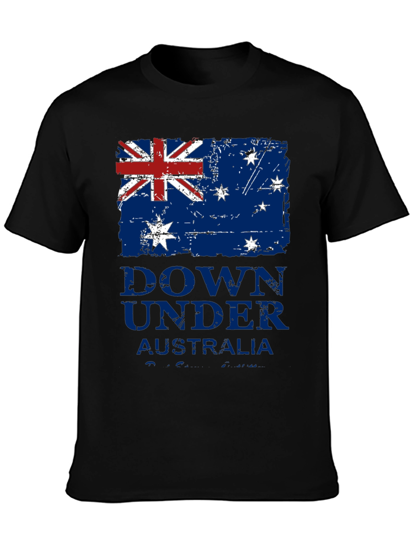 Down Under Australia Flag Graphic T-Shirt
