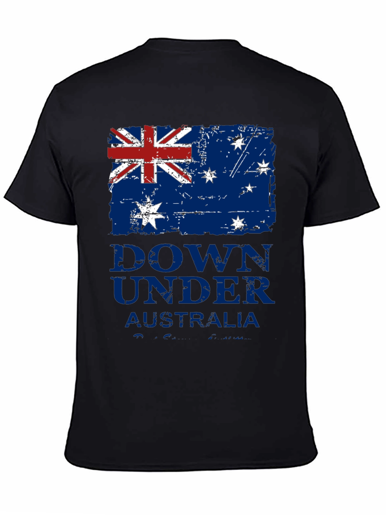 Down Under Australia Flag Graphic T-Shirt