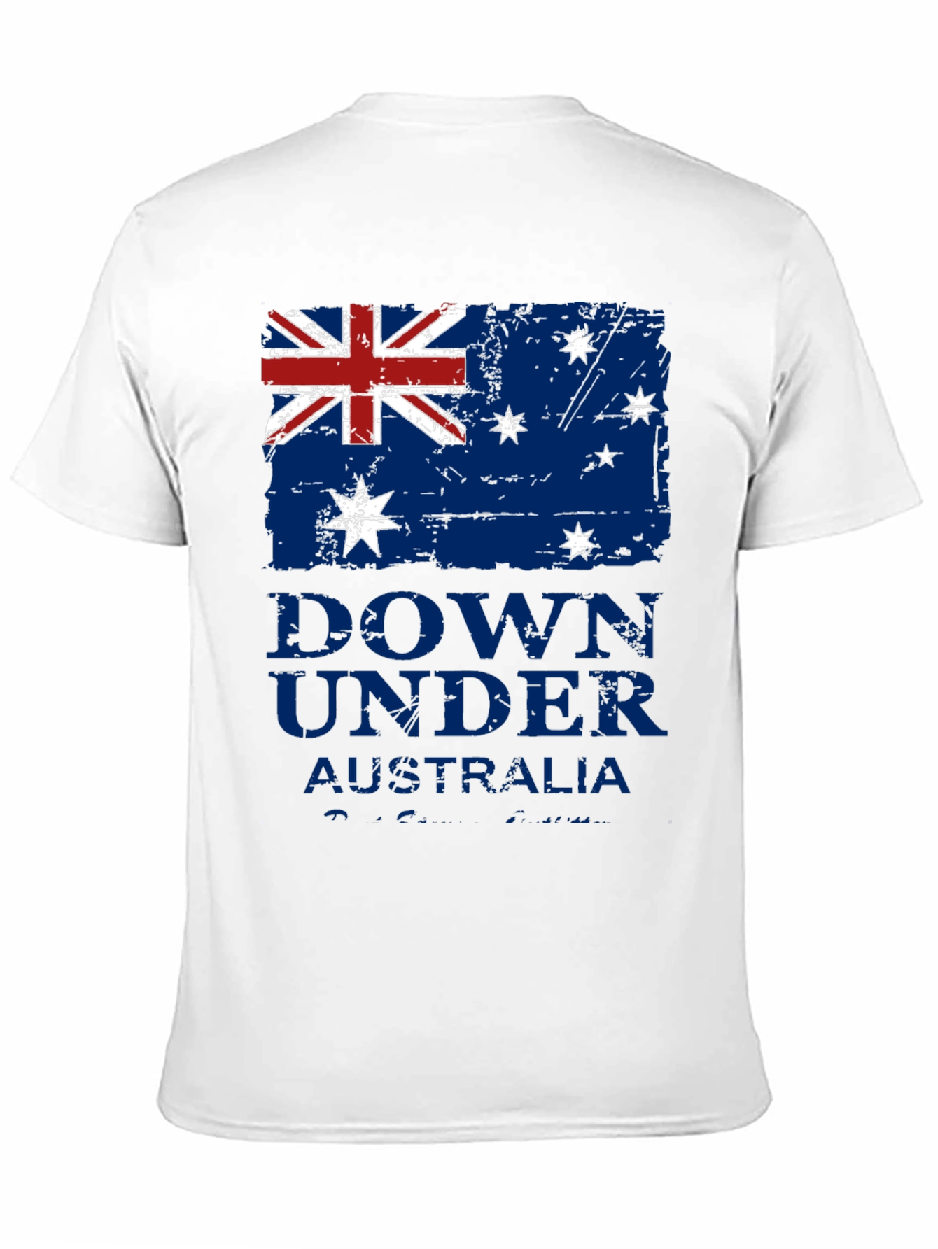 Down Under Australia Flag Graphic T-Shirt
