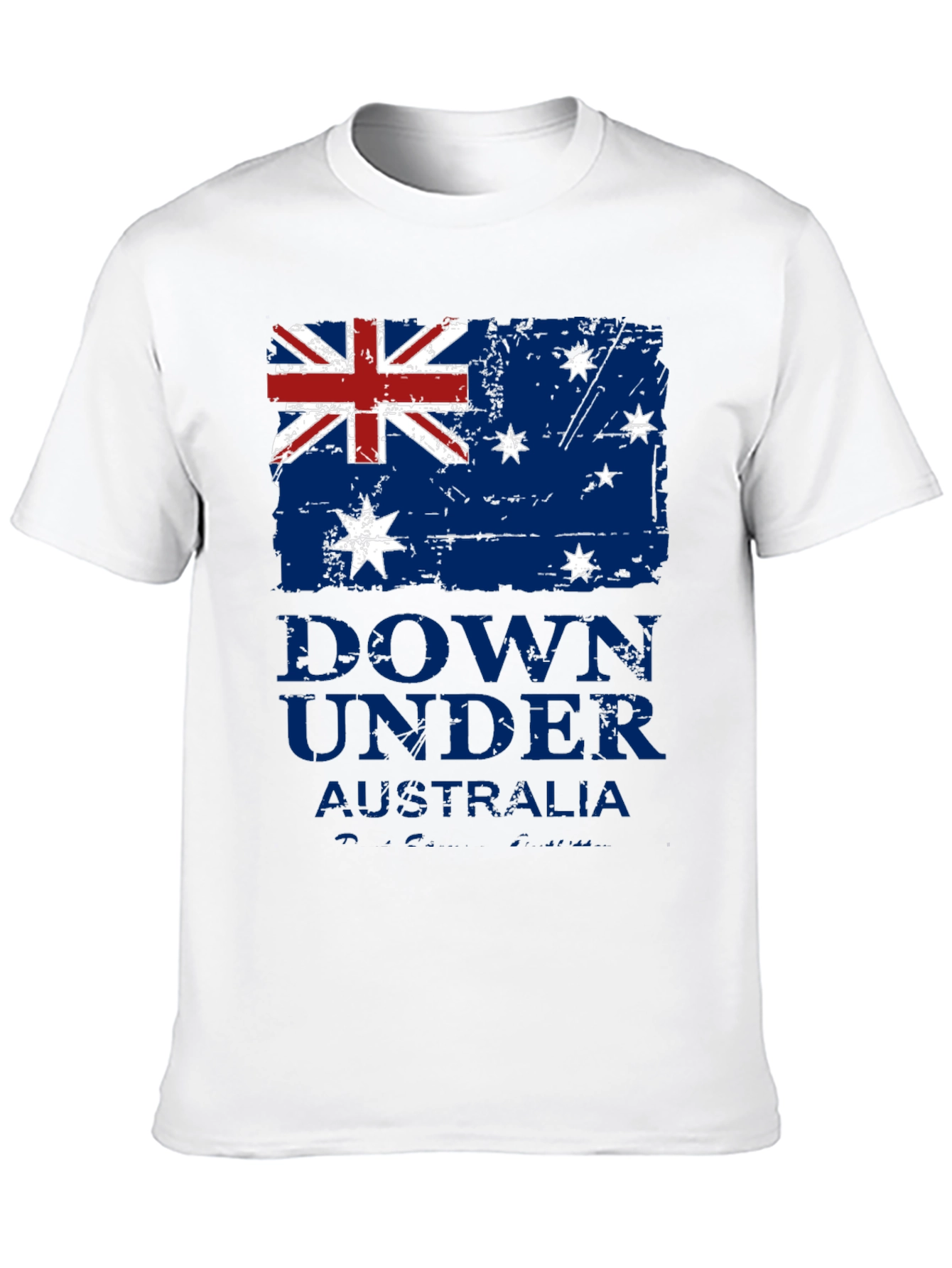 Down Under Australia Flag Graphic T-Shirt