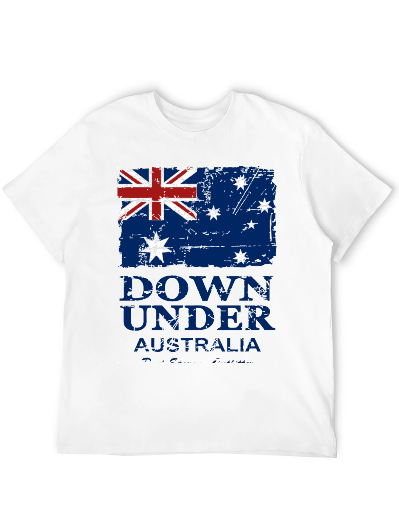 Down Under Australia Flag Graphic T-Shirt