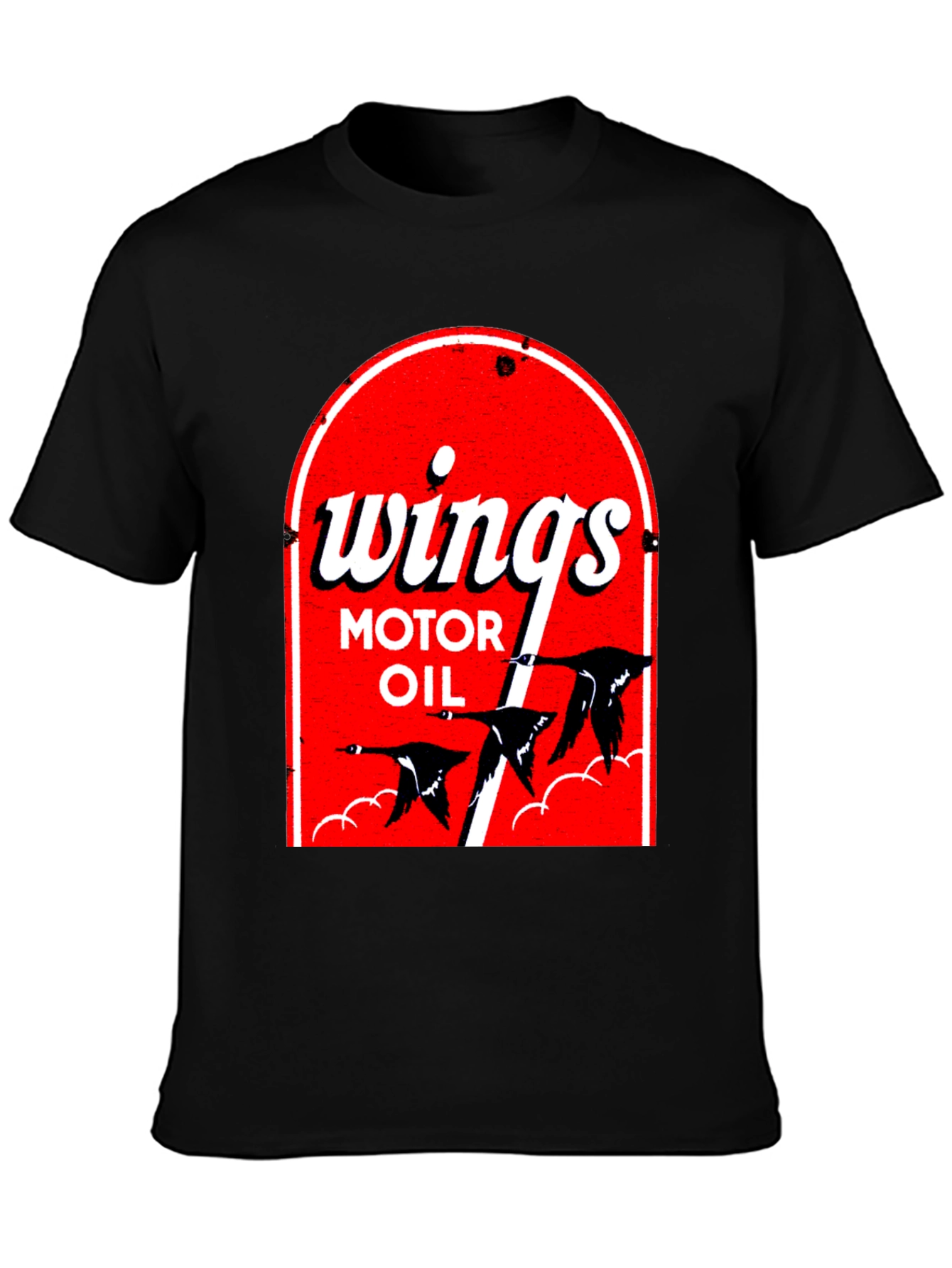 Wings Motor Oil Graphic T-Shirt