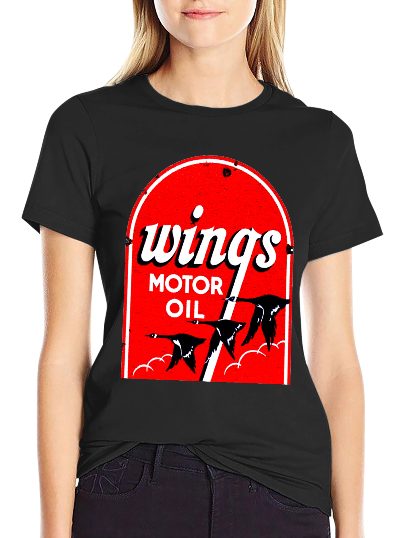 Wings Motor Oil Graphic T-Shirt