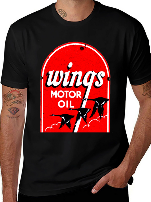 Wings Motor Oil Graphic T-Shirt