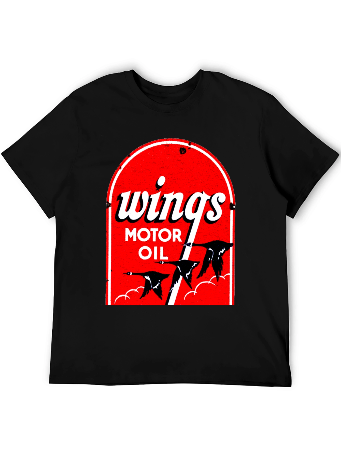 Wings Motor Oil Graphic T-Shirt