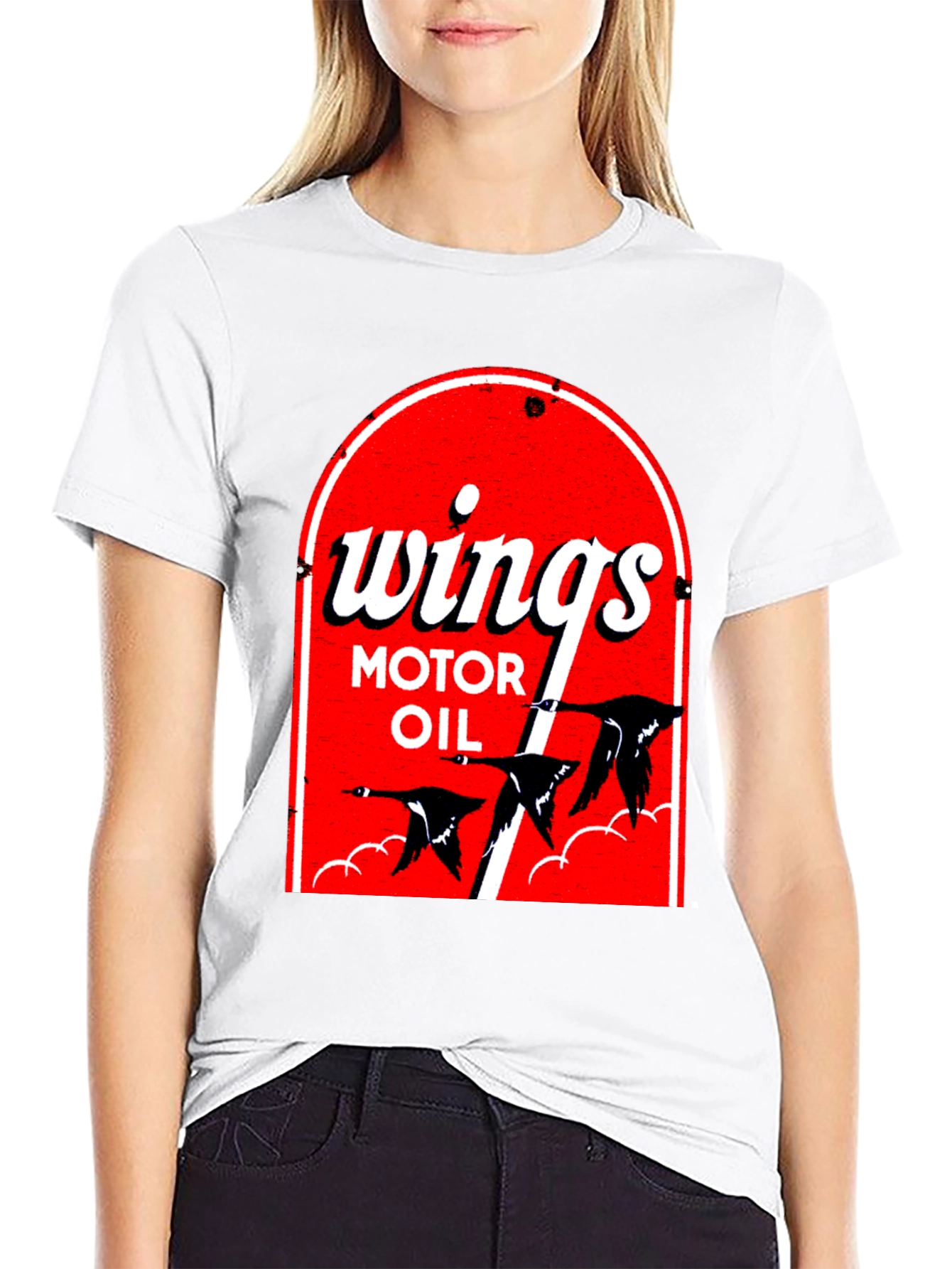 Wings Motor Oil Graphic T-Shirt