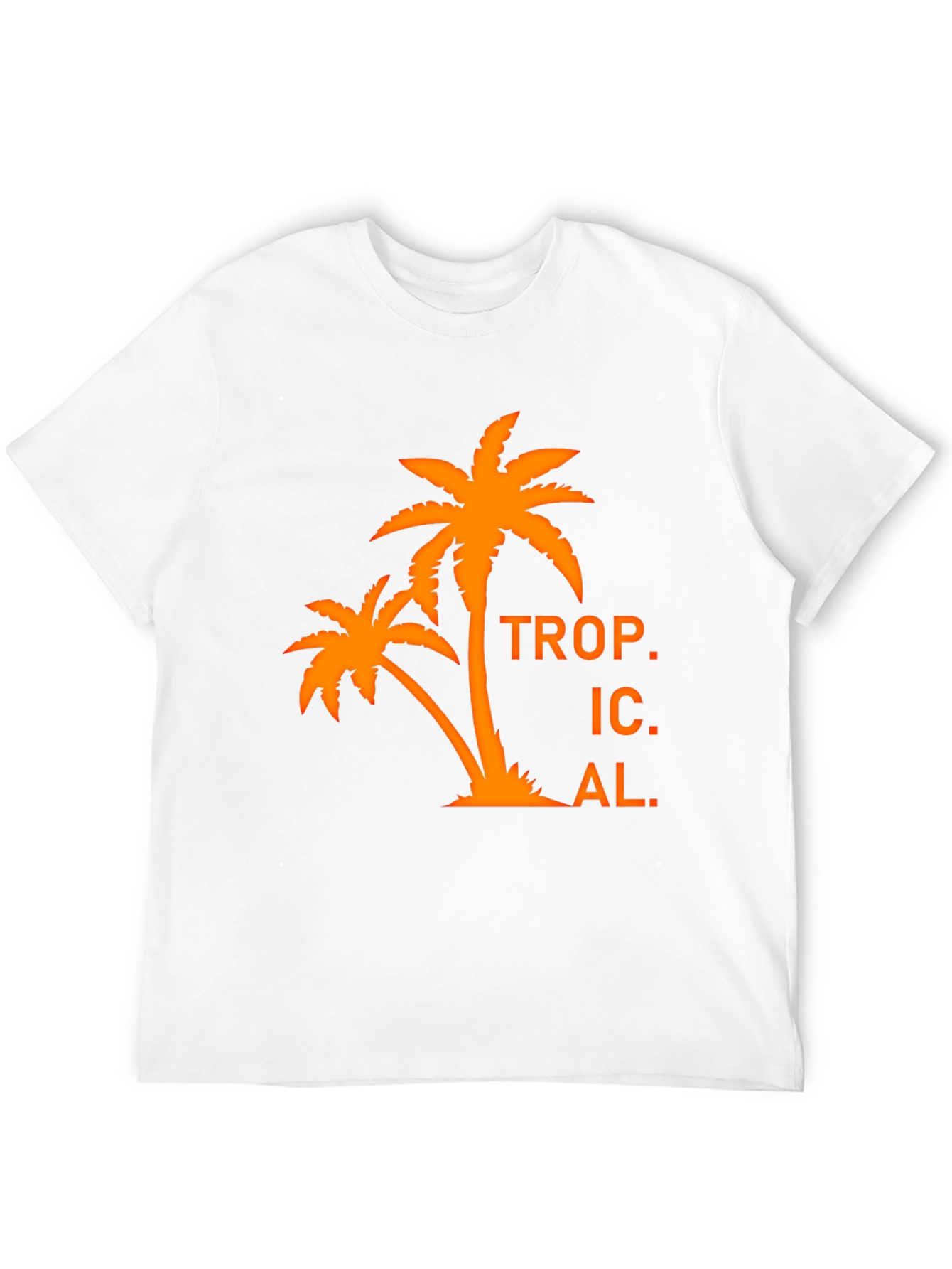 Tropical Palm Tree Graphic T-Shirt - Black