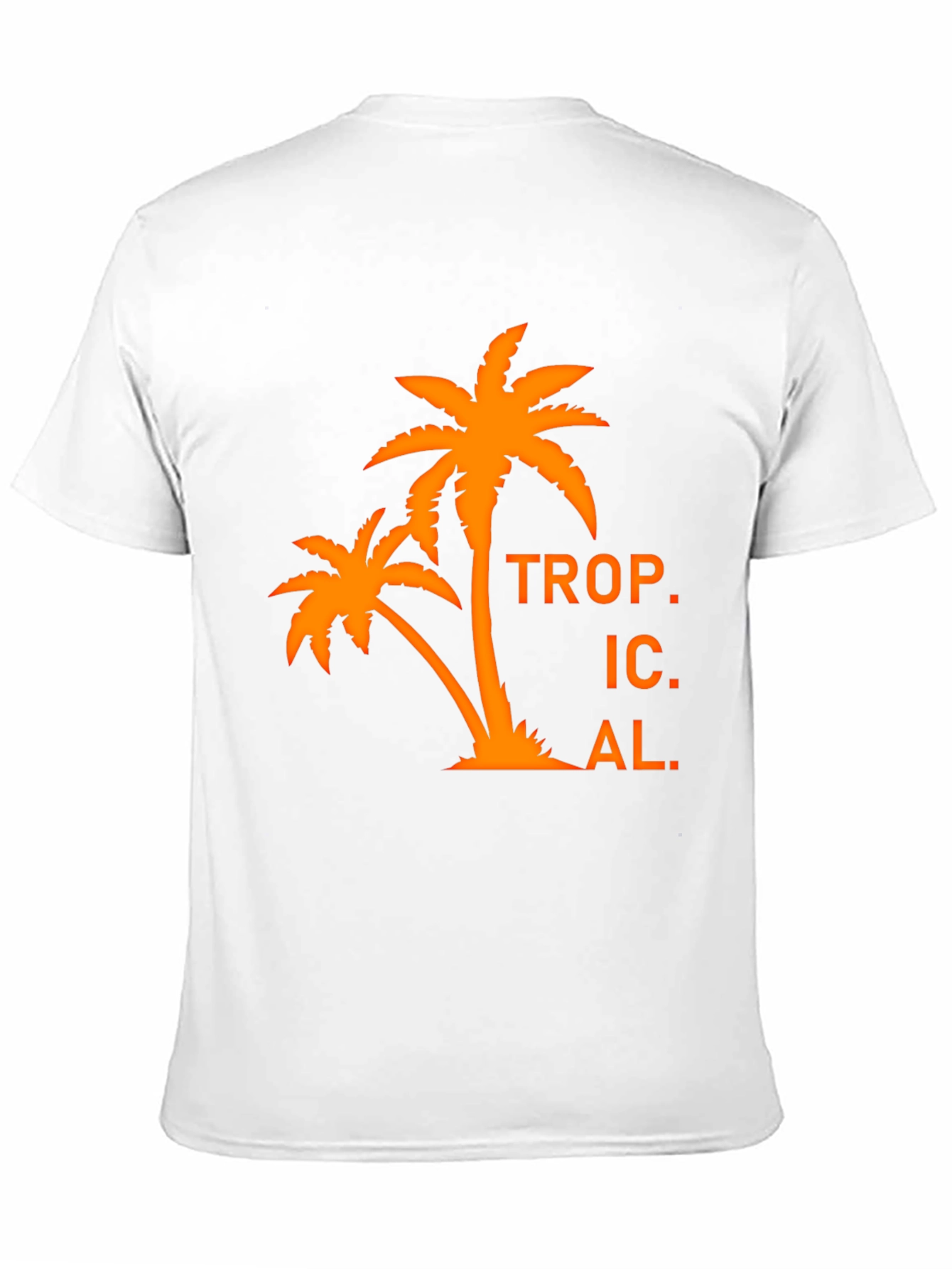 Tropical Palm Tree Graphic T-Shirt - Black