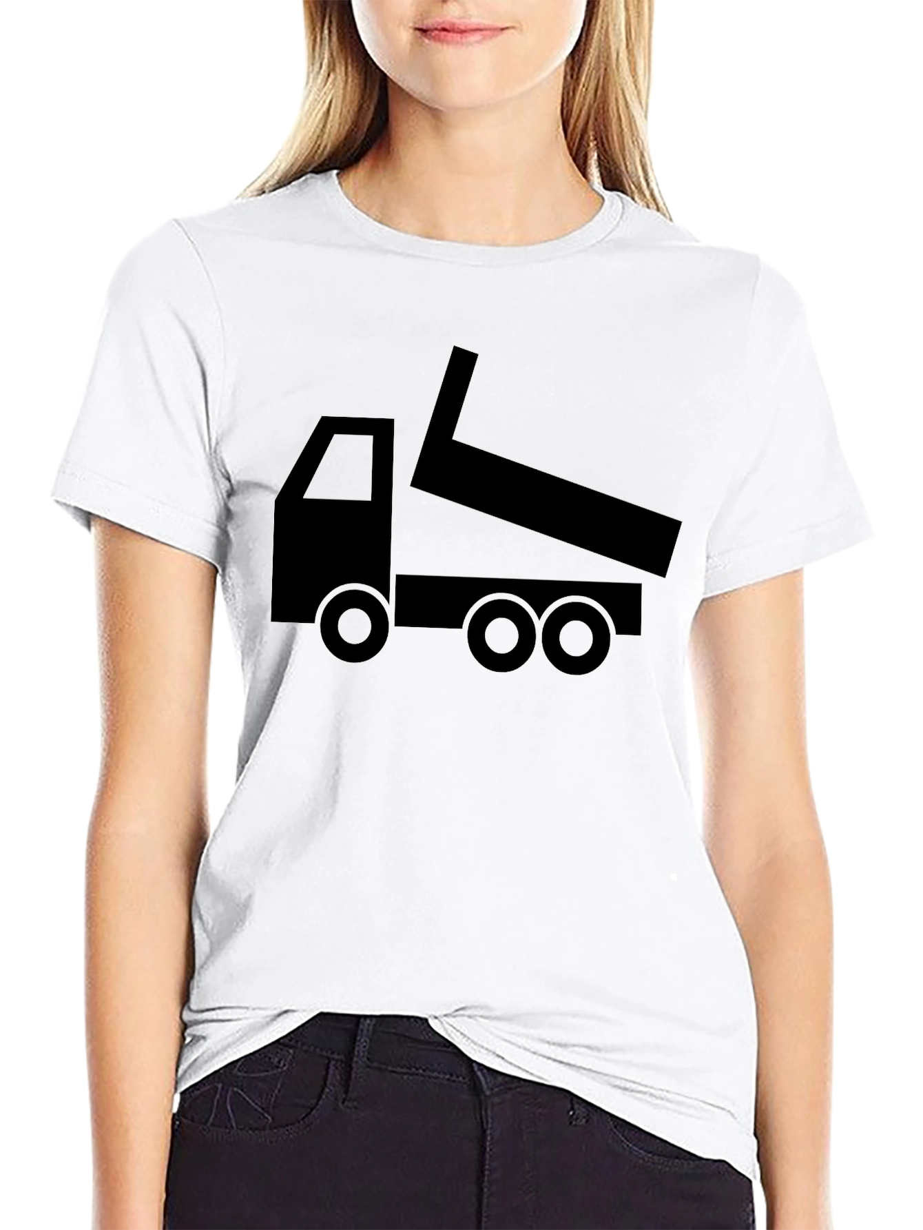 Dump Truck Graphic Tee - Black