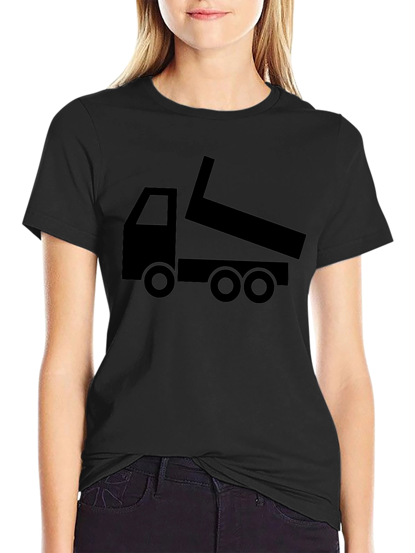 Dump Truck Graphic Tee - Black