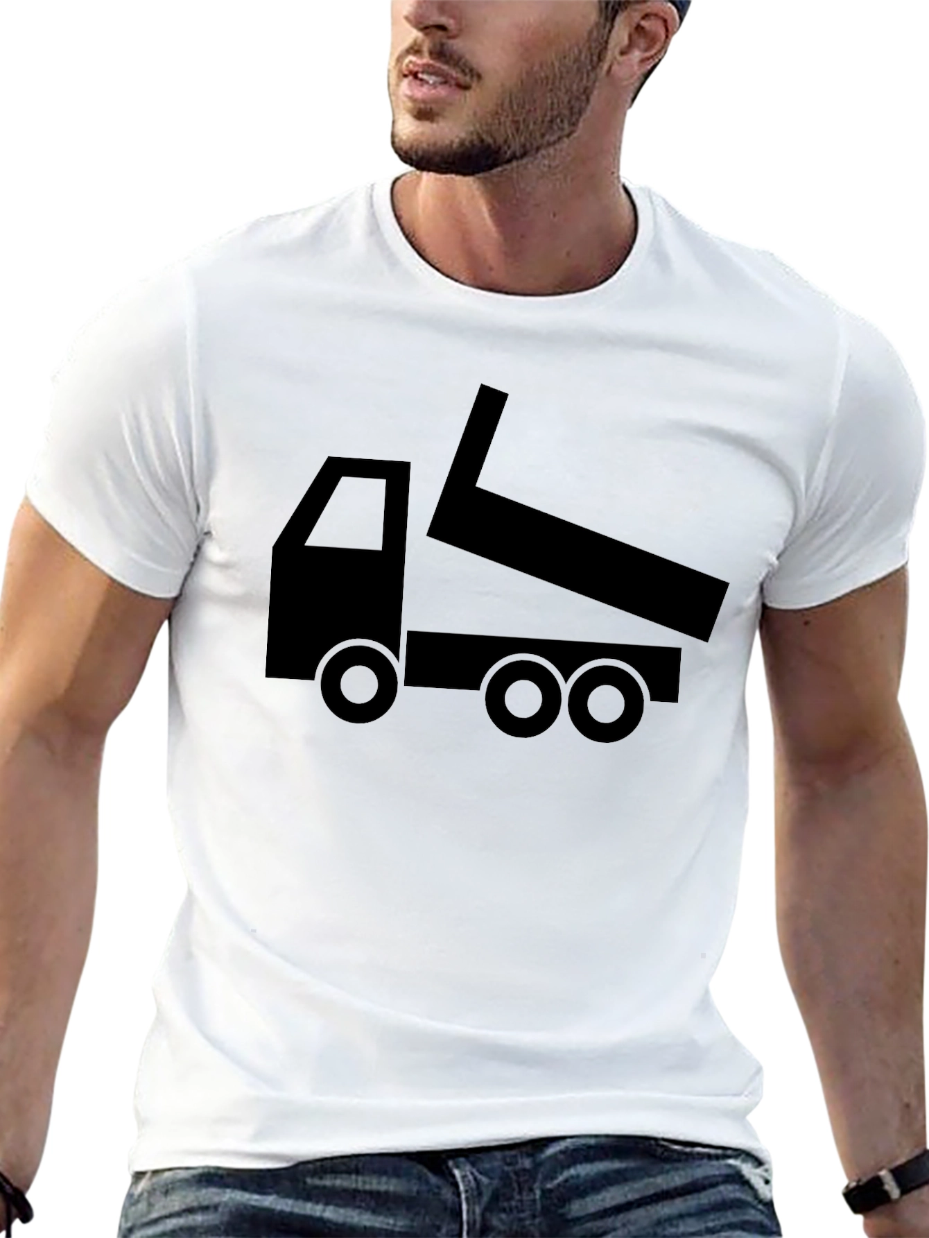 Dump Truck Graphic Tee - Black