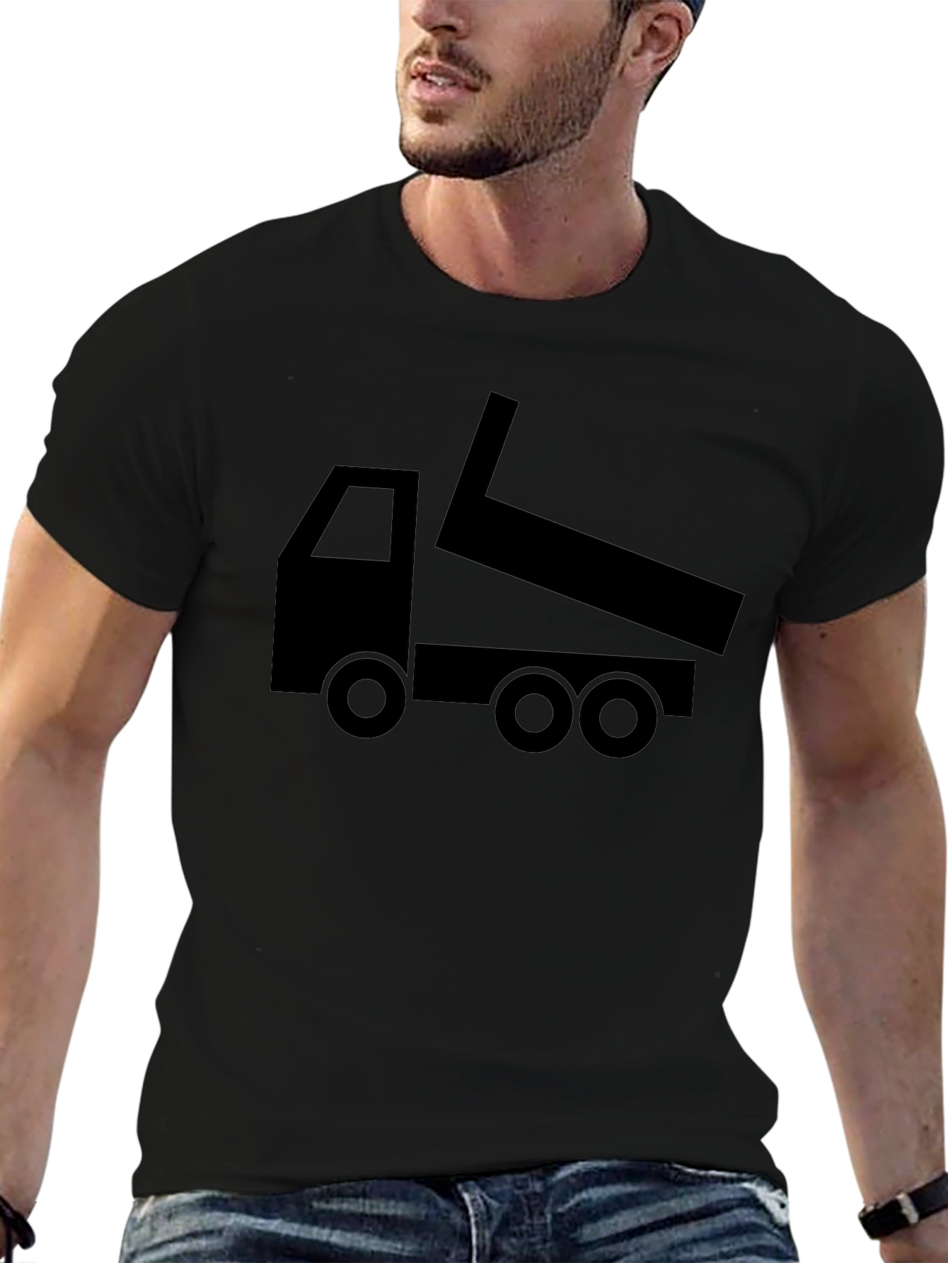 Dump Truck Graphic Tee - Black