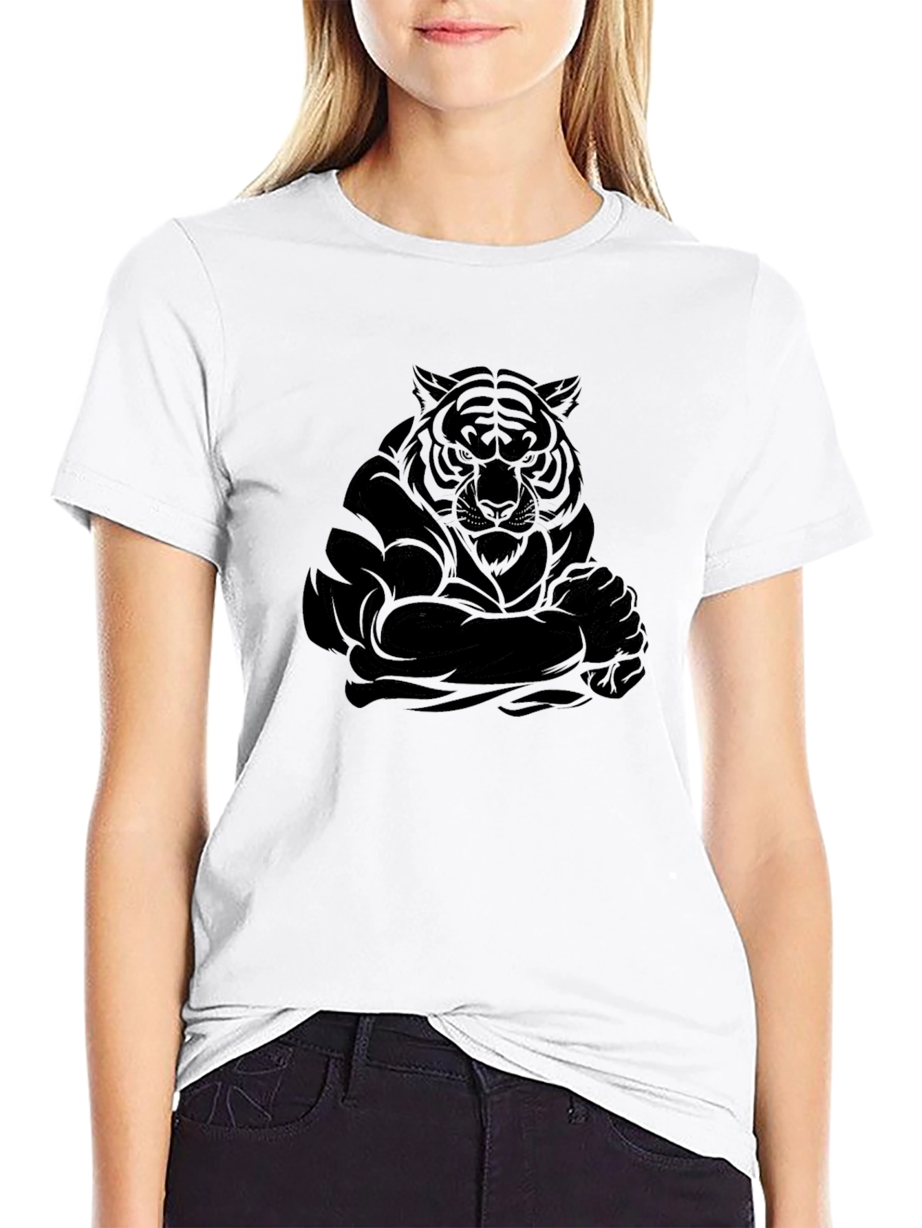Black Tiger Graphic T-Shirt