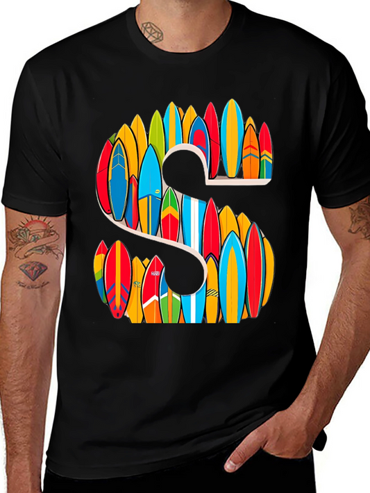 Surfboard Initial S T-Shirt