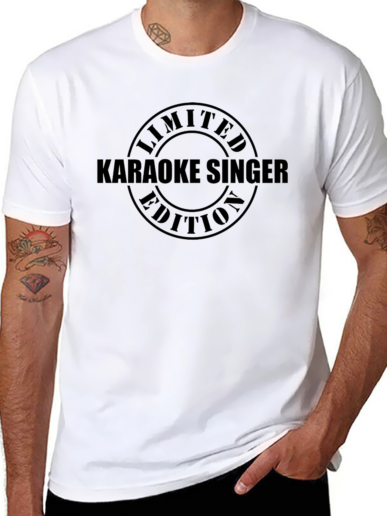 Karaoke Singer Limited Edition Black T-Shirt
