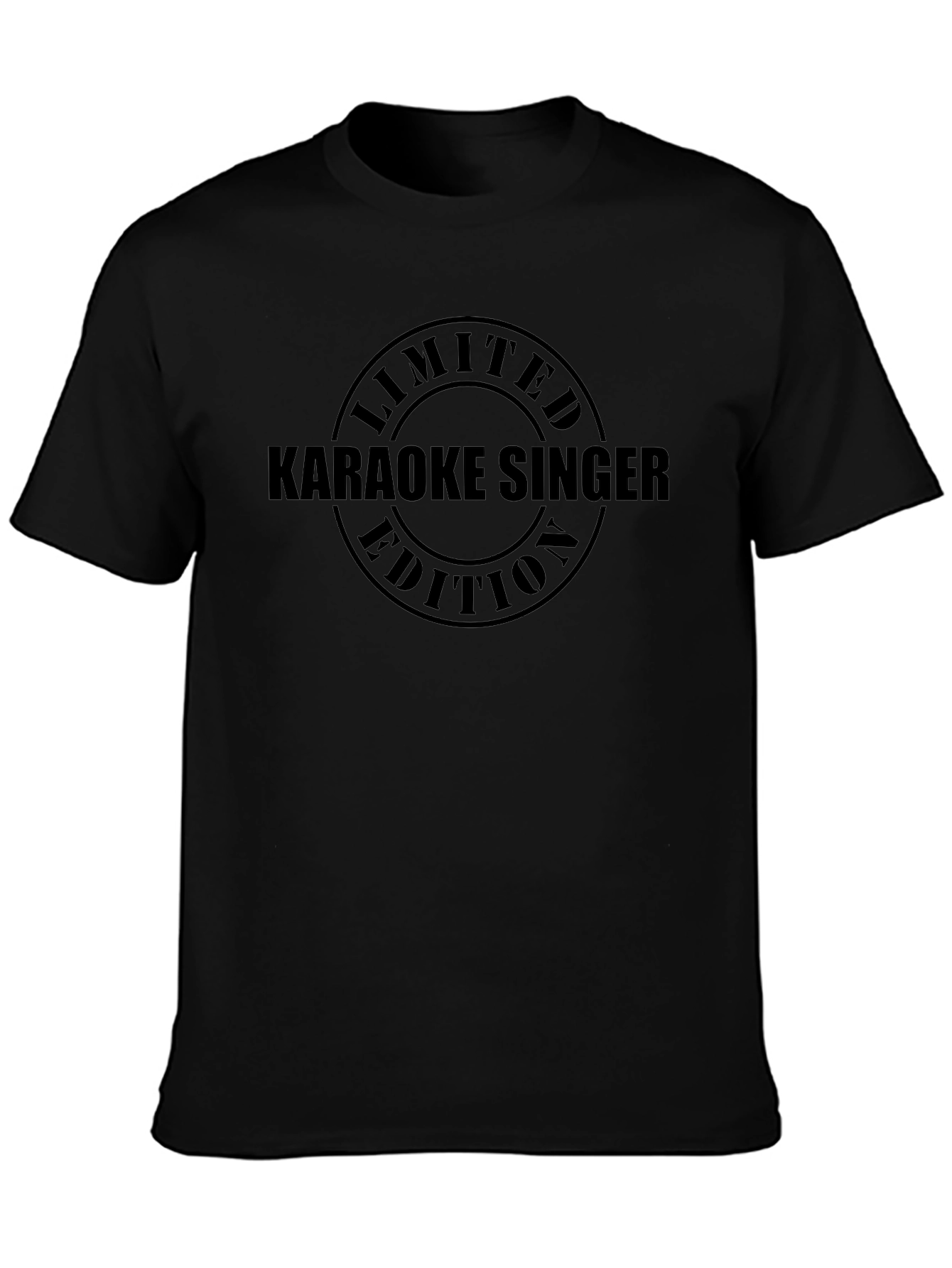 Karaoke Singer Limited Edition Black T-Shirt