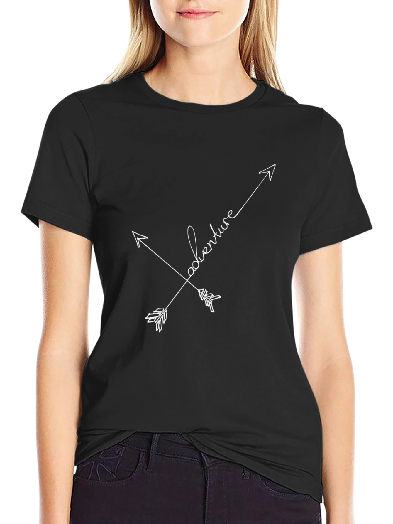 Adventure Arrows Black Graphic Tee