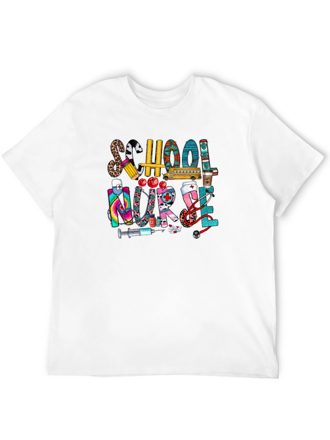 School Nurse Graphic T-Shirt