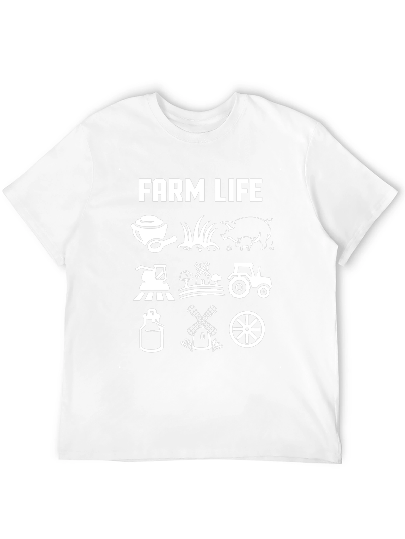 Farm Life Graphic Tee - Black Cotton