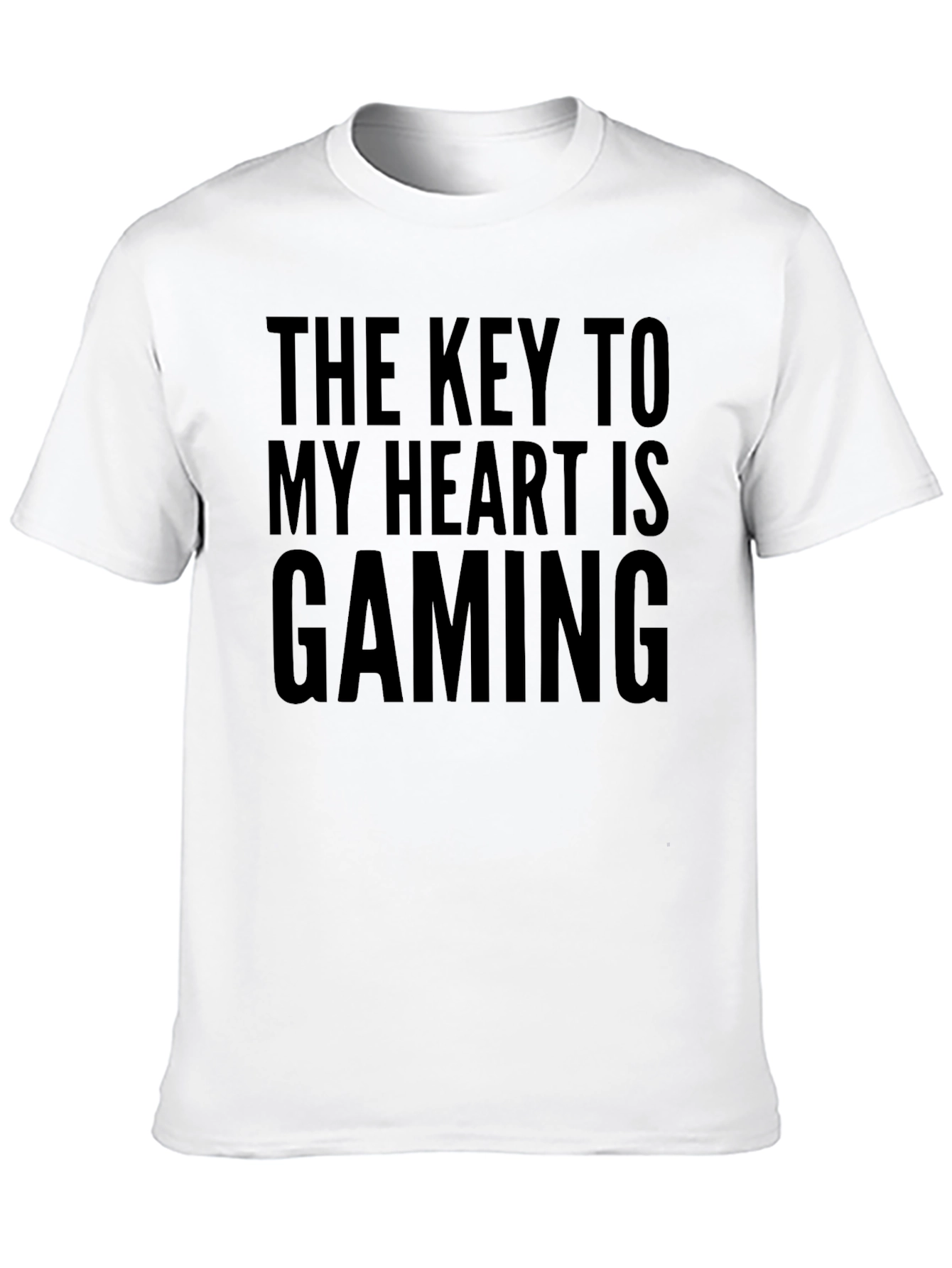 Gamer T-Shirt: The Key to My Heart is Gaming