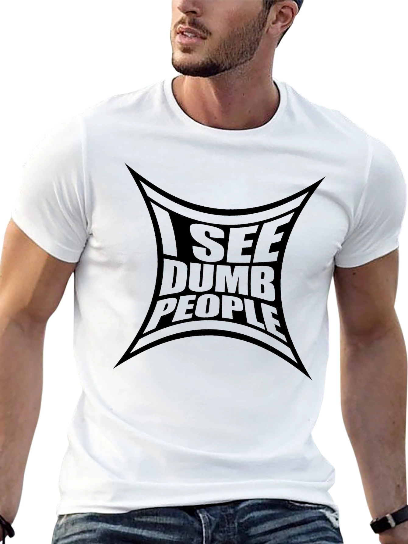 I See Dumb People T-Shirt - Funny Graphic Tee