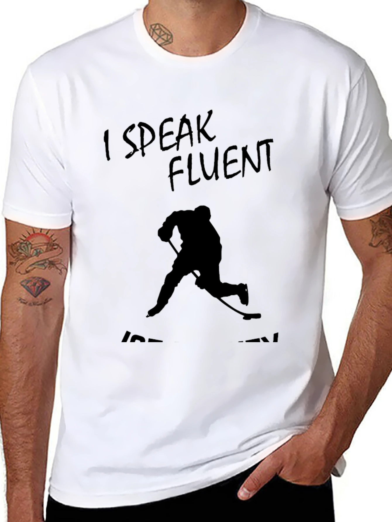 I Speak Fluent Ice Hockey T-Shirt