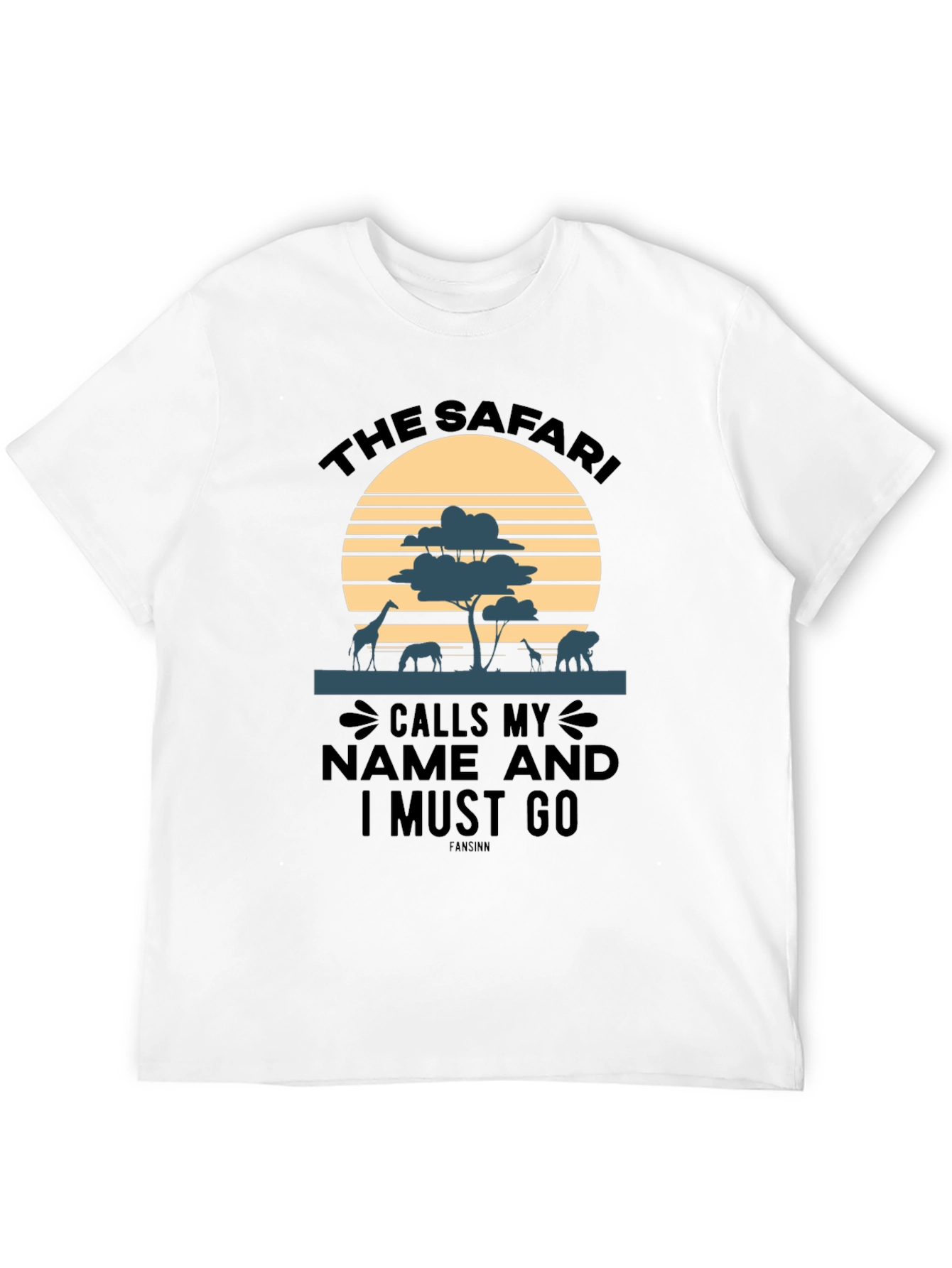 Safari Animal Sunset T-Shirt - Adventure Awaits