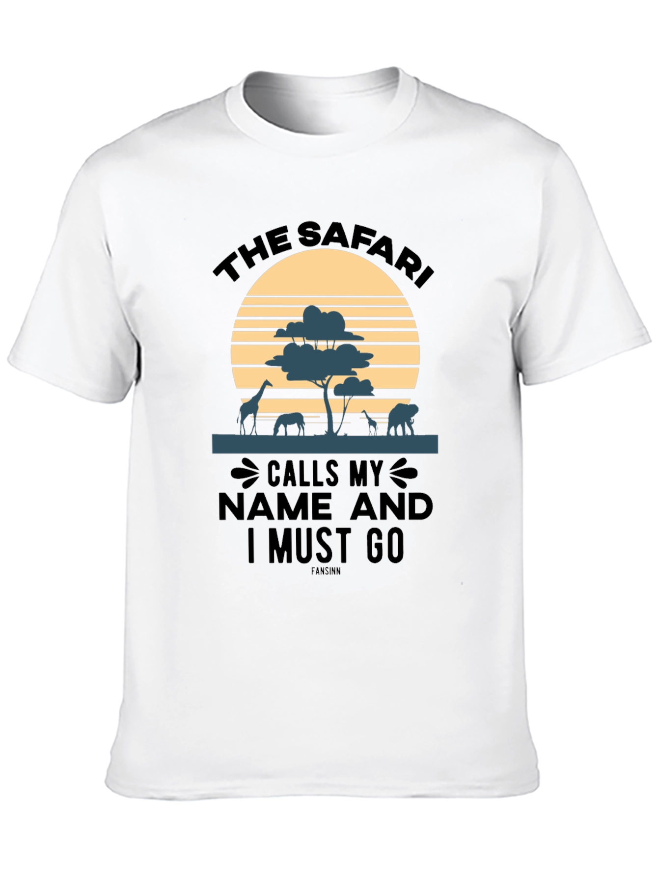 Safari Animal Sunset T-Shirt - Adventure Awaits