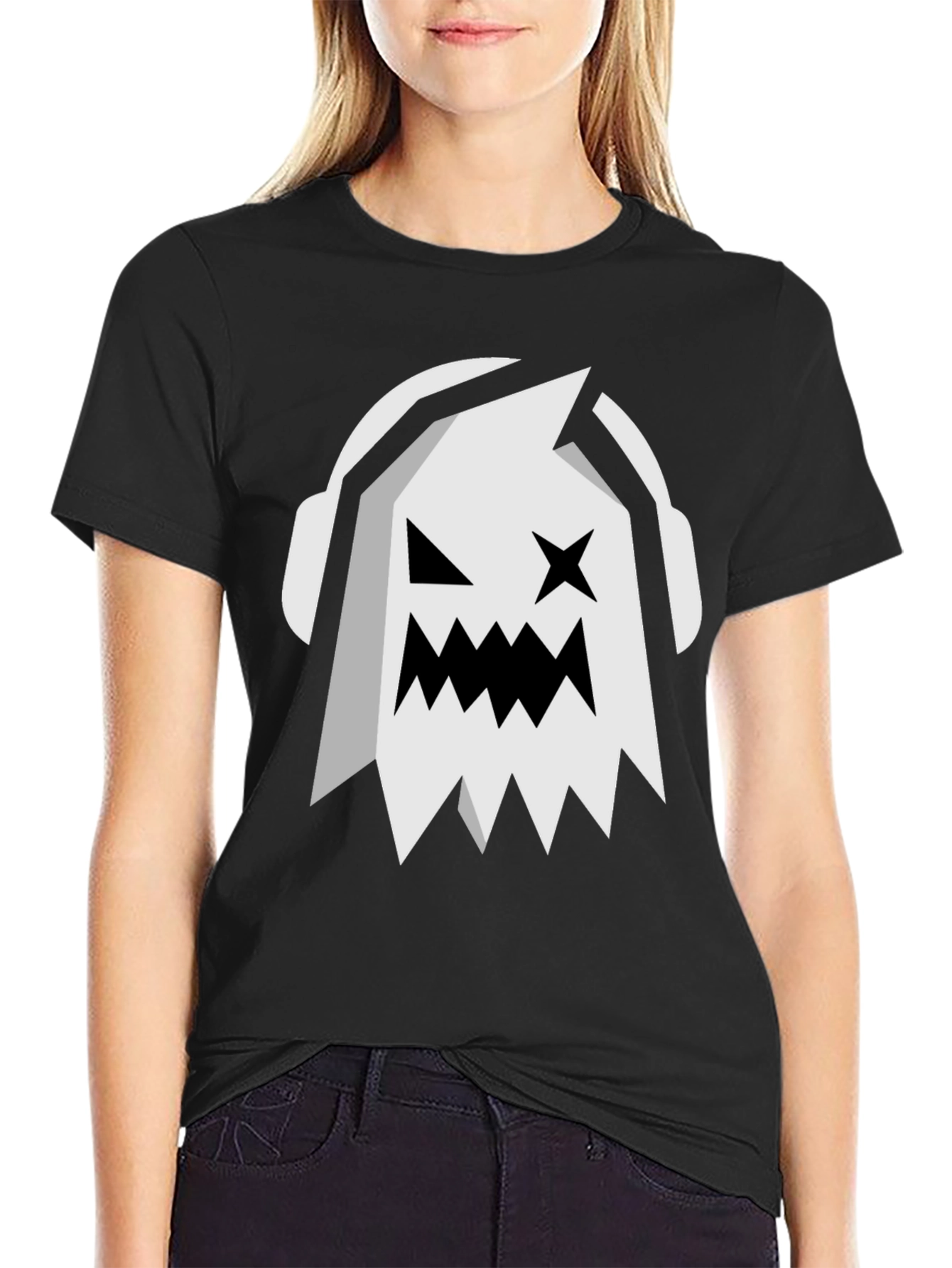 Ghost DJ Black T-Shirt - Spooky Beats!