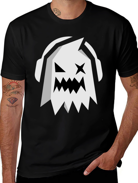 Ghost DJ Black T-Shirt - Spooky Beats!