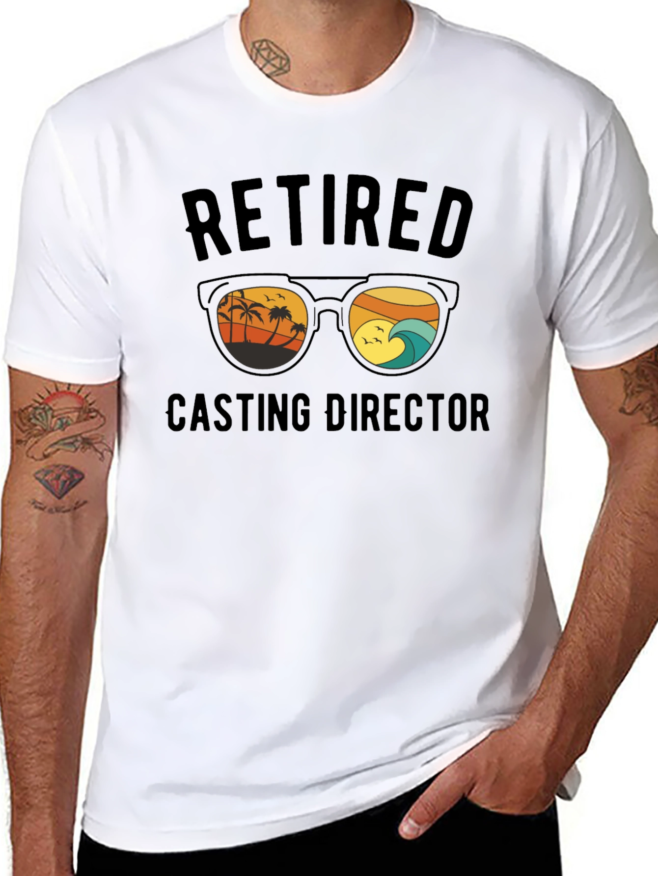 Retired Casting Director Beach T-Shirt