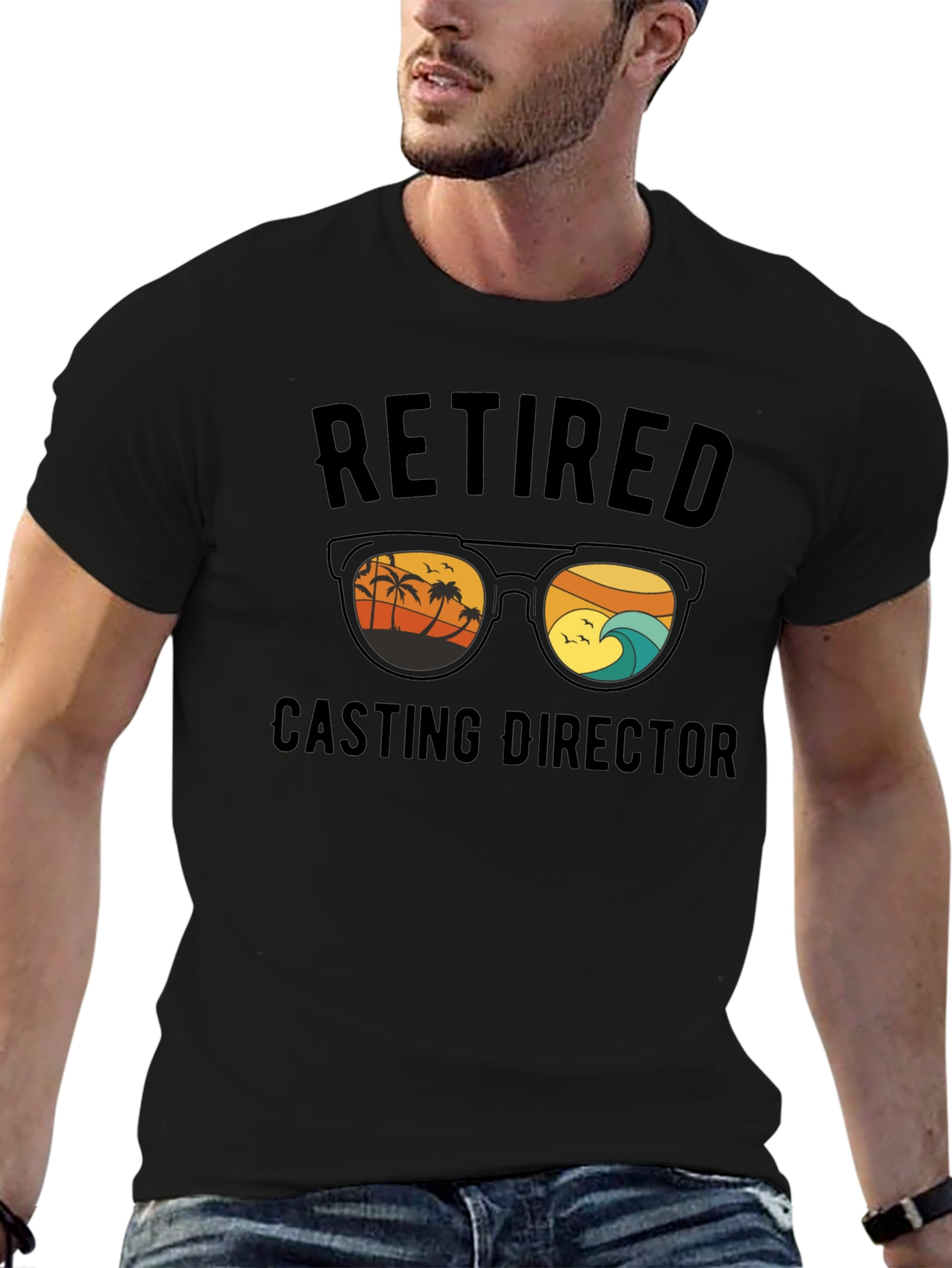 Retired Casting Director Beach T-Shirt