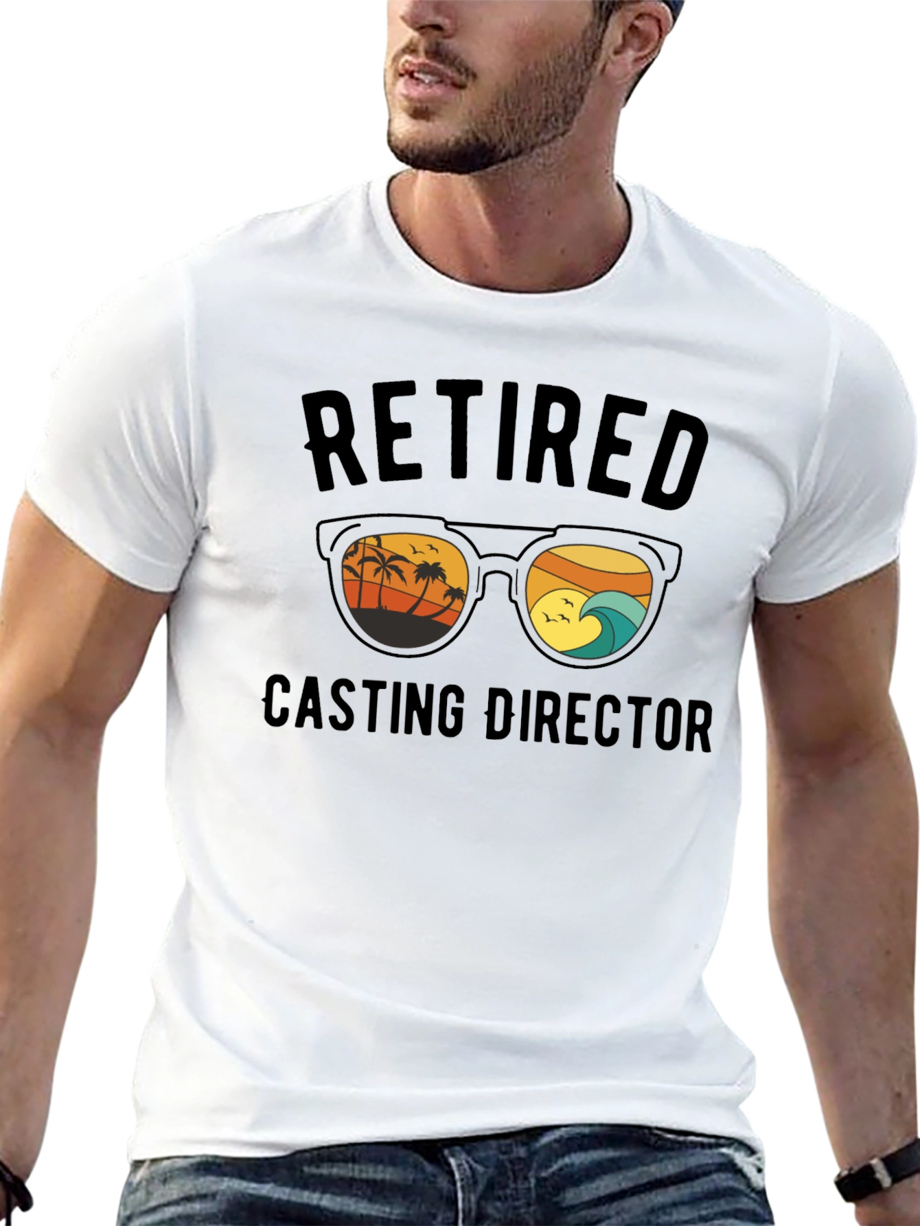 Retired Casting Director Beach T-Shirt