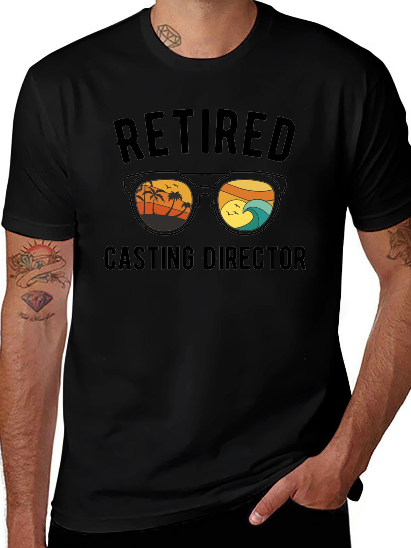 Retired Casting Director Beach T-Shirt