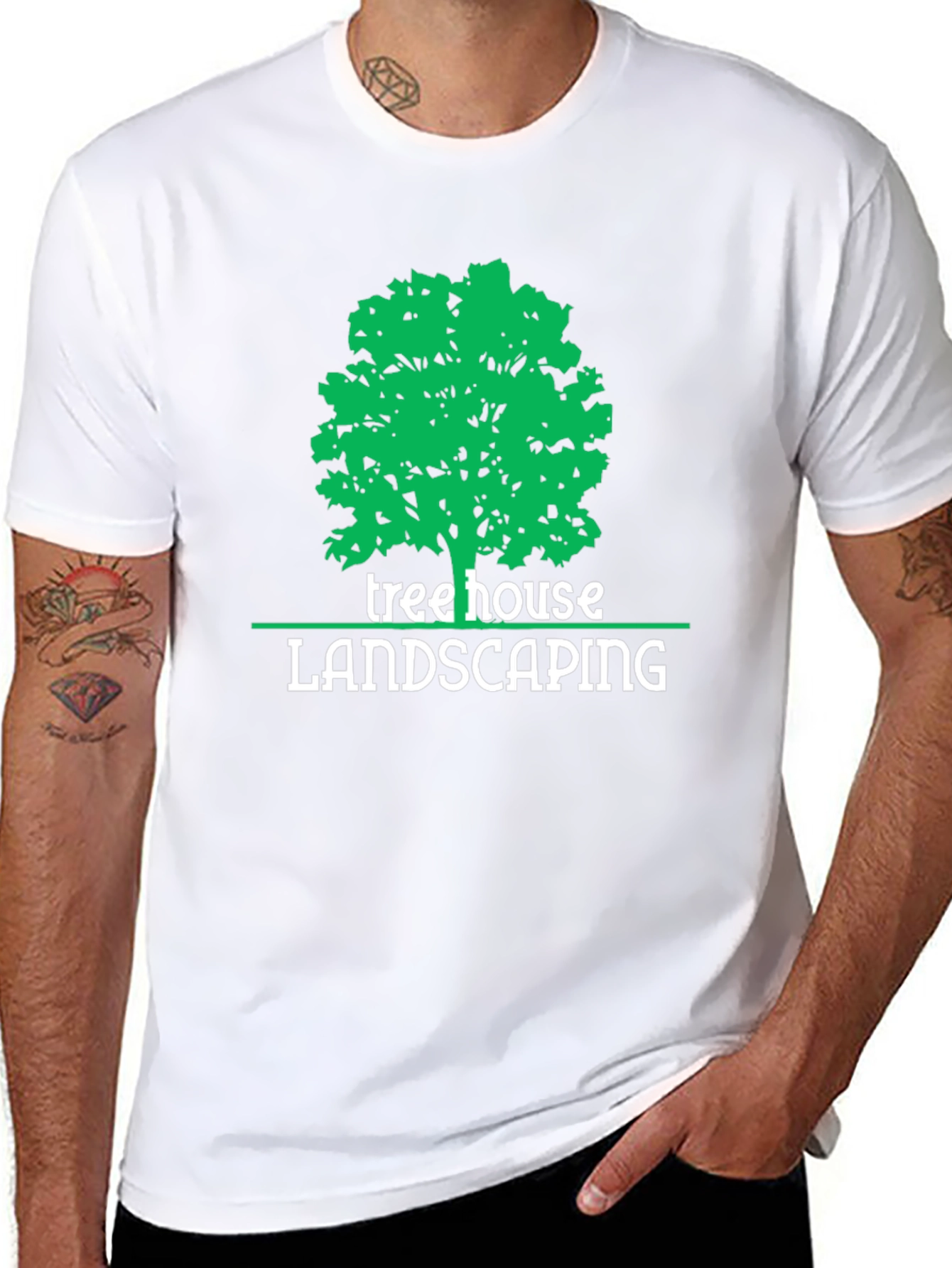 Treehouse Landscaping Graphic T-Shirt